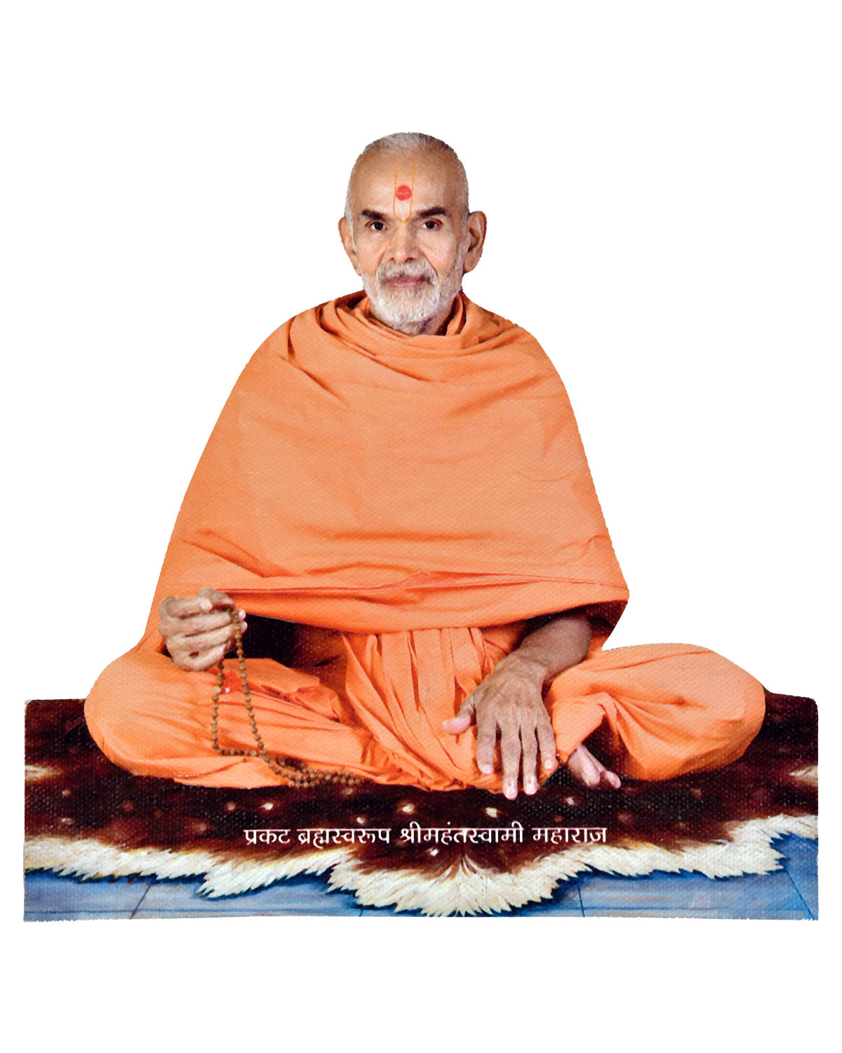 Mahant Swami Maharaj (Canvas Cut Out) - Retail Maharaj