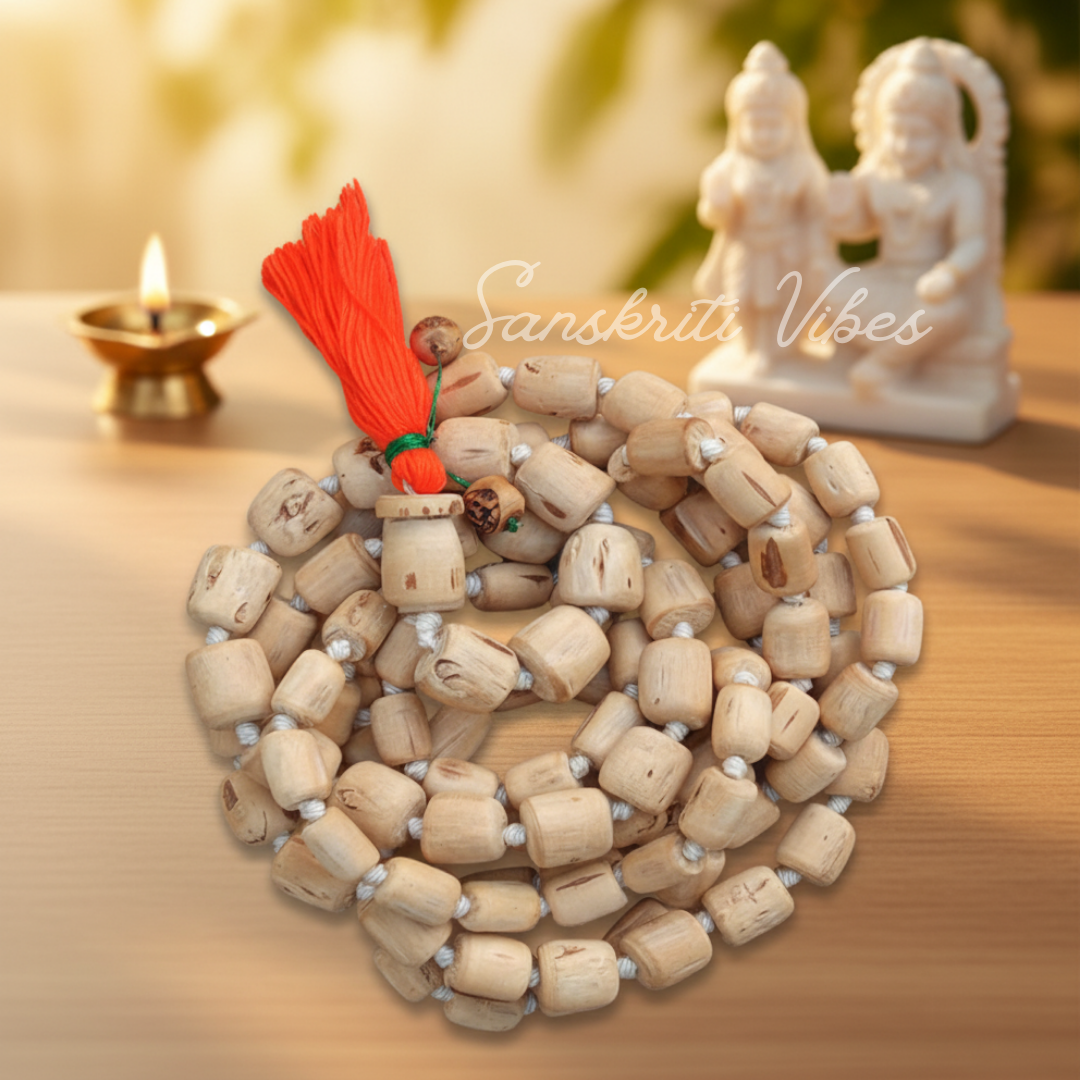 ISKCON Original Shyama Tulsi Japa Mala – 108 Beads + 1 Guru Bead with Ram Krishna Pretty Tassel - Retail Maharaj