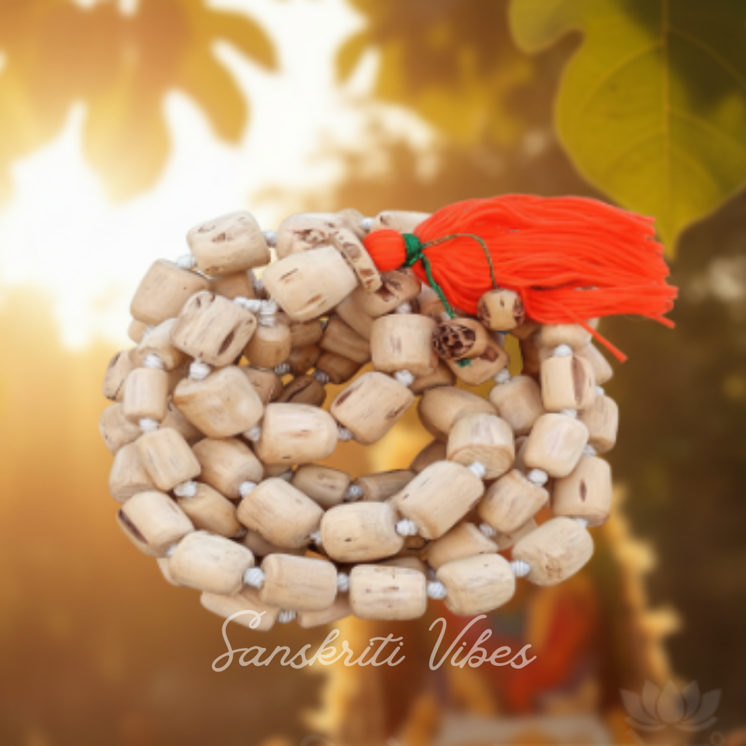 ISKCON Original Shyama Tulsi Japa Mala – 108 Beads + 1 Guru Bead with Ram Krishna Pretty Tassel - Retail Maharaj