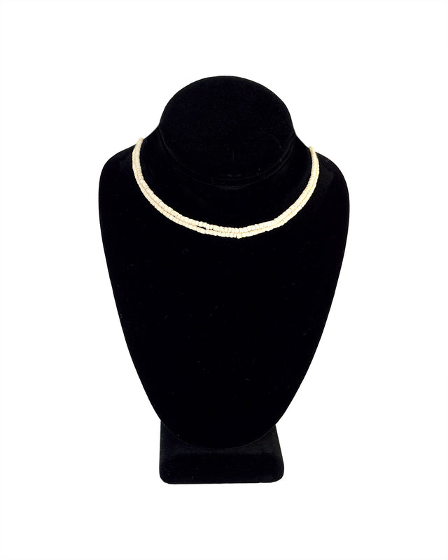 Kanthi (White 5'' - For Children) - Double-Stringed Beads for Spiritual Wear - Retail Maharaj