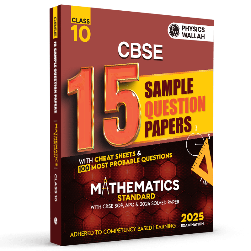 CBSE 15 New Pattern Sample Question Papers Class 10 Mathematics (Standard Maths) For 2025 Exam with 50 Percent Competency Based Questions 100 Most Probable Questions - Retail Maharaj