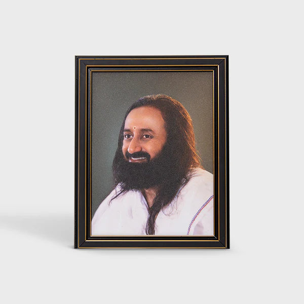 Photo Frame 6 x 8 inch (Sparkle) | Premium Frame featuring Gurudev Sri Sri Ravi Shankar - Retail Maharaj