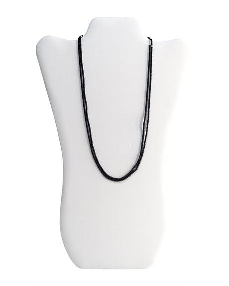 Kanthi (9'' - 1mm Beads, Black) - Double-Stringed Beads for Spiritual Wear - Retail Maharaj