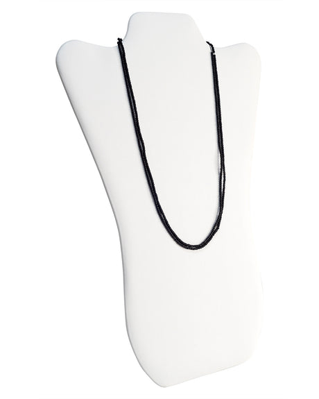 Kanthi (9'' - 1mm Beads, Black) - Double-Stringed Beads for Spiritual Wear - Retail Maharaj