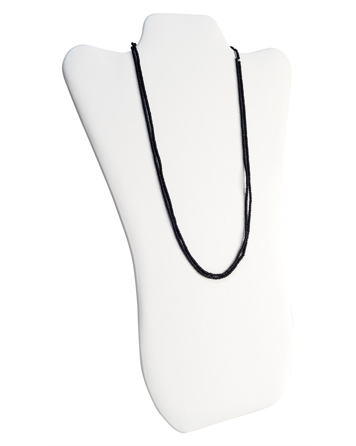 Kanthi (9'' - 1mm Beads, Black) - Double-Stringed Beads for Spiritual Wear - Retail Maharaj