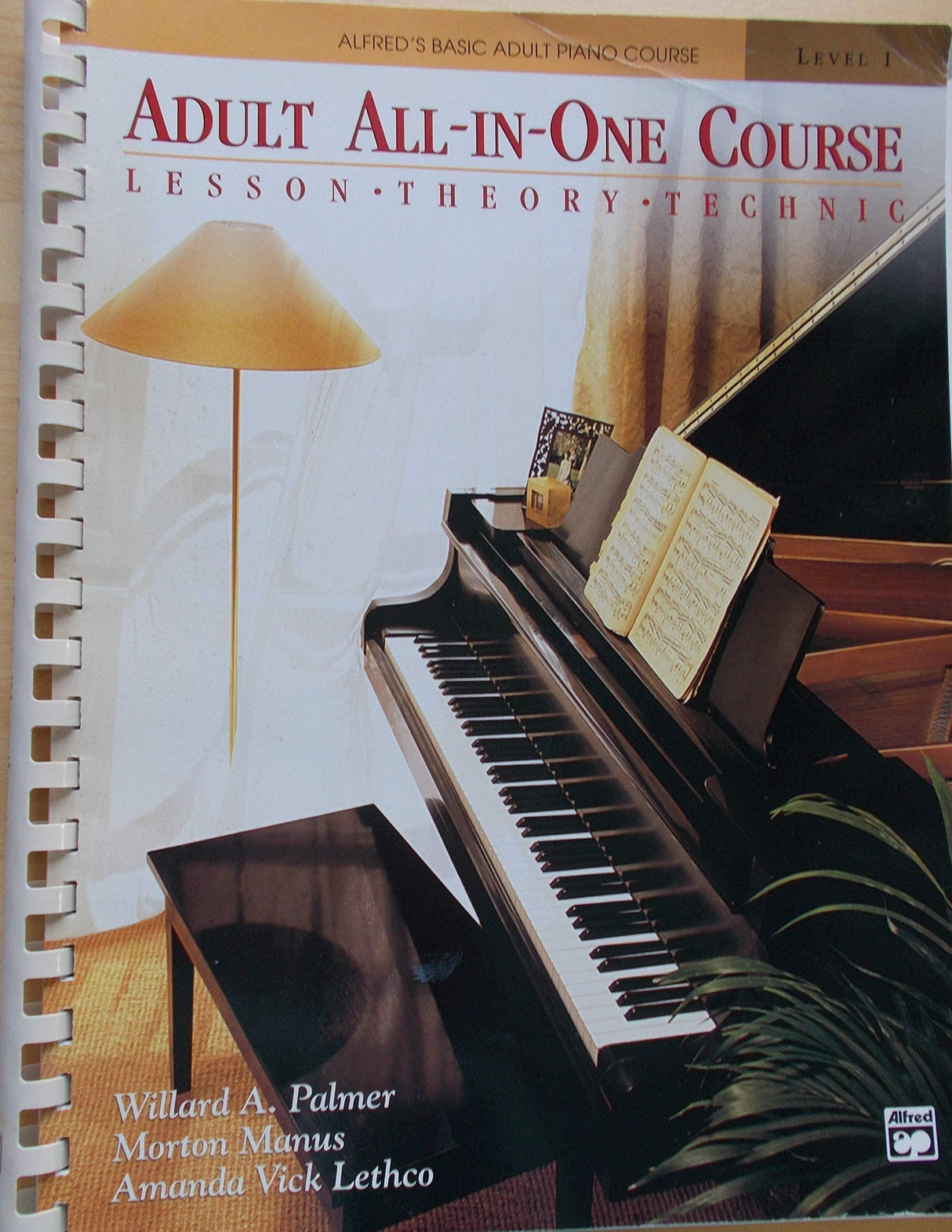 Alfred's Basic Adult All-In-One Course, Bk 1: Lesson * Theory * Technic, Comb Bound Book - Retail Maharaj