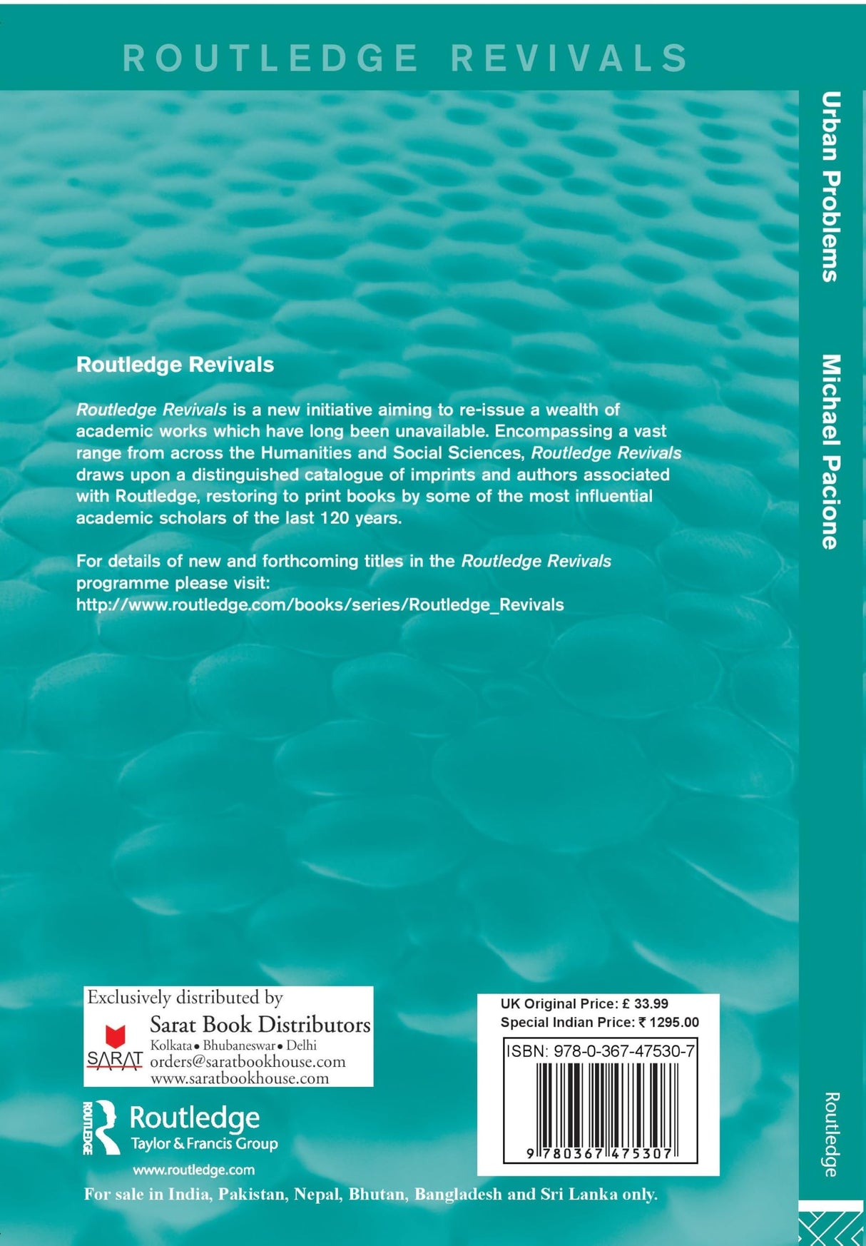 Urban Problems (Routledge Revivals) - Retail Maharaj