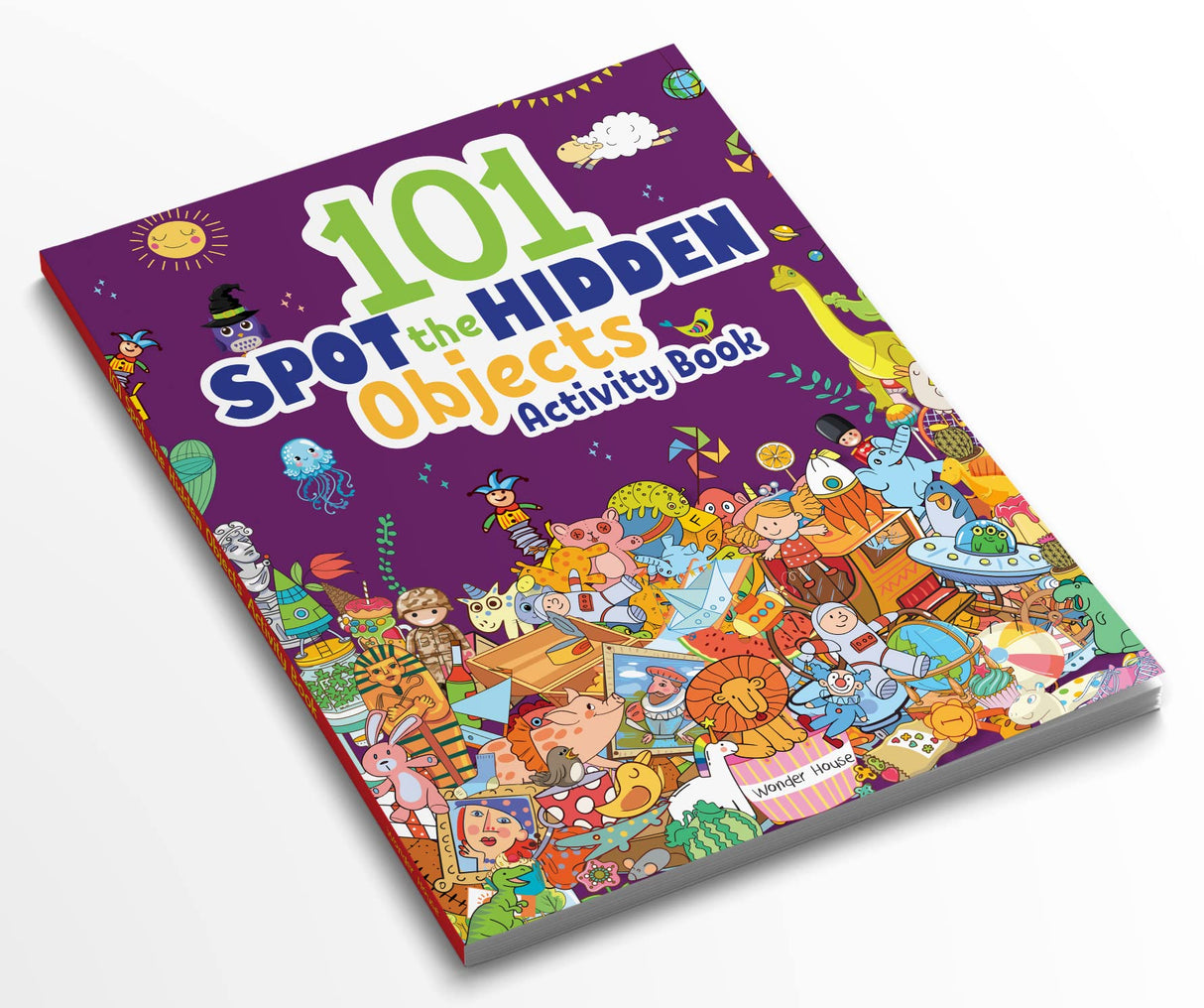 101 Spot the Hidden Objects Activity Book Boost Focus, Visual Discrimination & Observation Skills | Fun and Engaging Puzzles with Thematic Scenes | Ages 4–8 | 2 Hours of Screen-Free Brain-Boosting Fun - Retail Maharaj