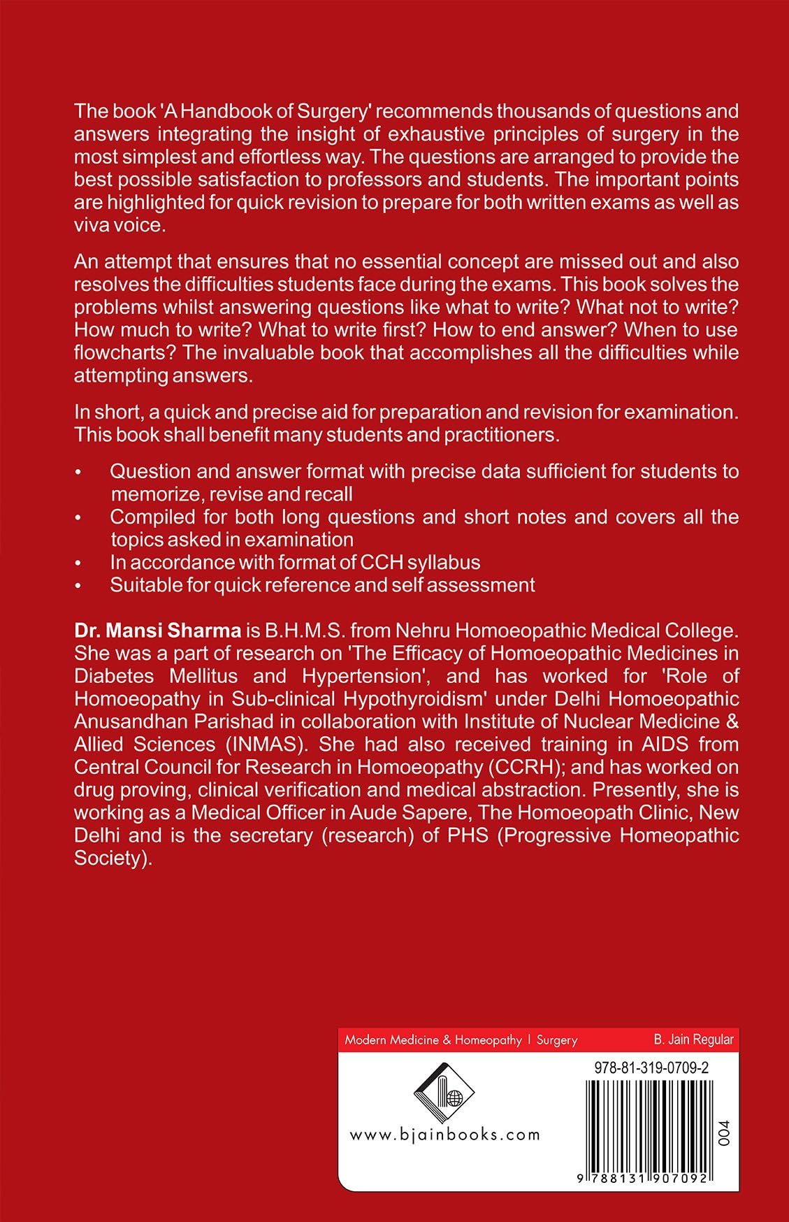 A Handbook of Surgery - Retail Maharaj