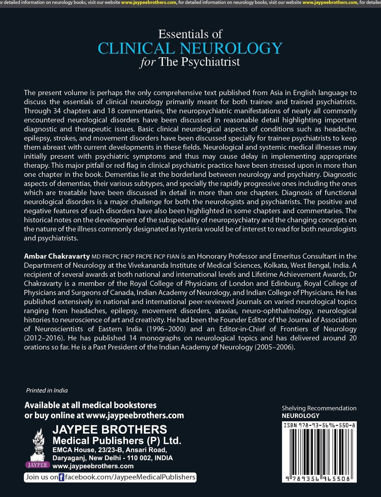 ESSENTIALS OF CLINICAL NEUROLOGY FOR THE PSYCHIATRIST