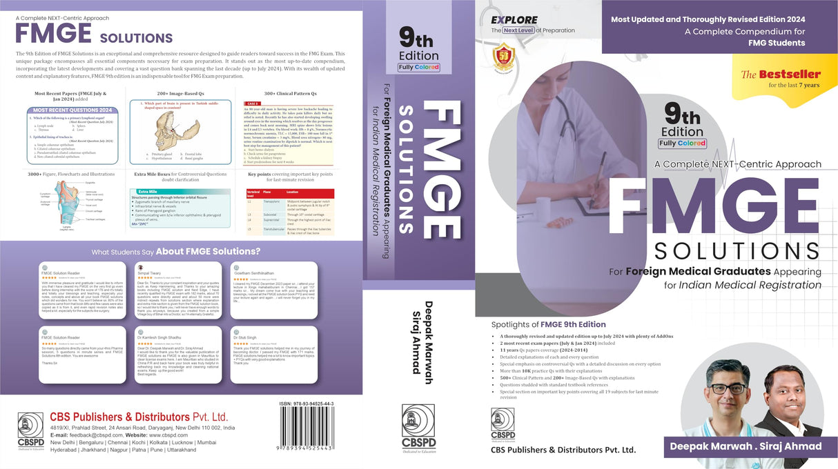 A Complete Next Centric Approach Fmge Solutions For Foreign Medical Graduates Appearing For Indian Medical Registration 9Ed (Pb 2025)
