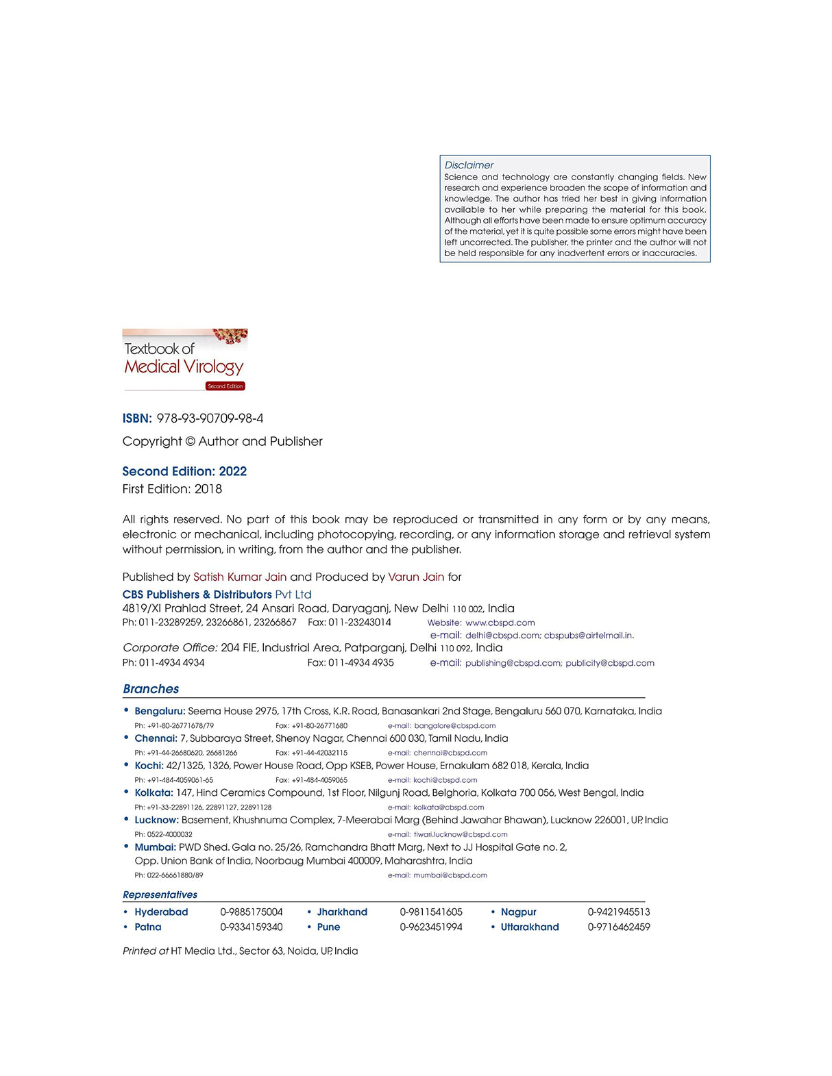 Textbook of Medical Virology