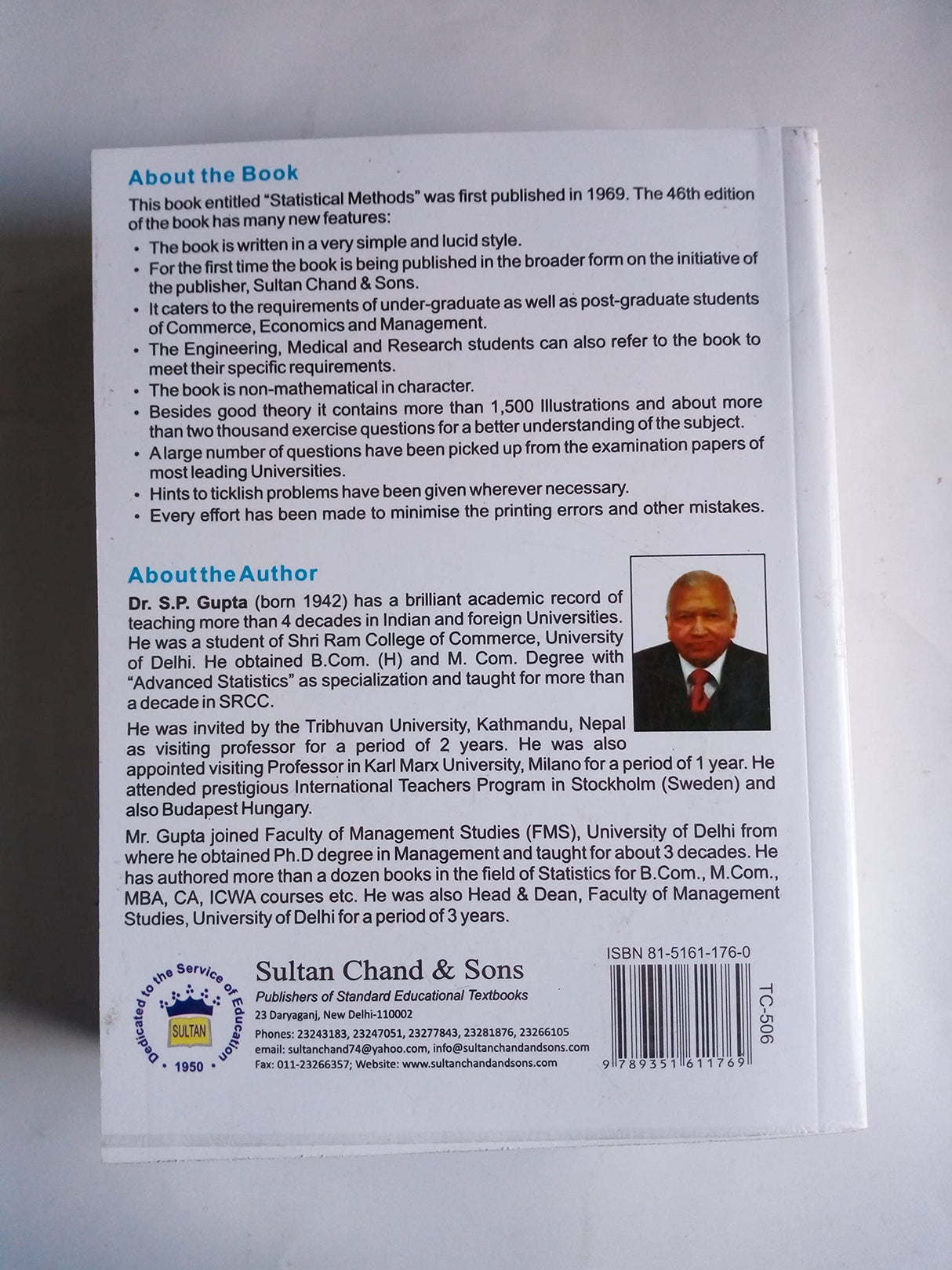 Statistical Methods (All Courses) - Retail Maharaj