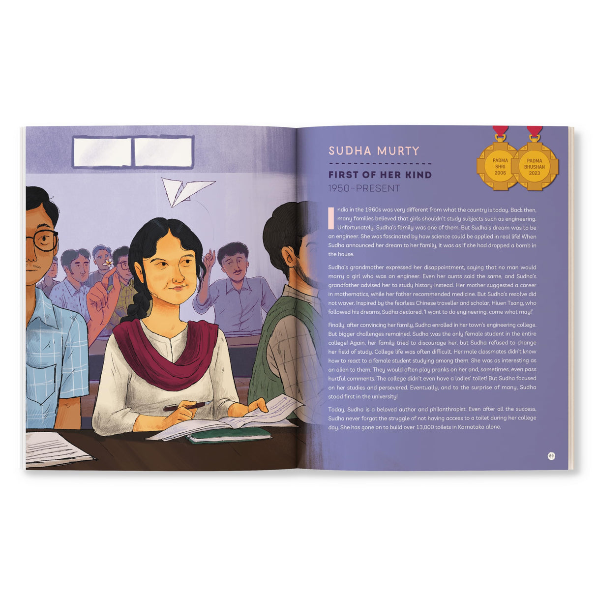 The Padmas: Fifty Stories of Perseverance | Illustrated Biographies of Padma Awardees | A.P.J. Abdul Kalam, Indra Nooyi, Milkha Singh and more | Ages 8+ - Retail Maharaj