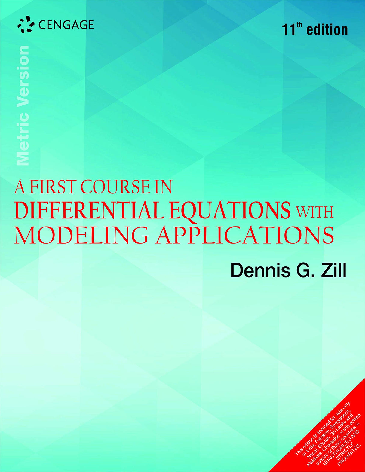 A First Course in Differential Equations with Modeling Applications - Retail Maharaj