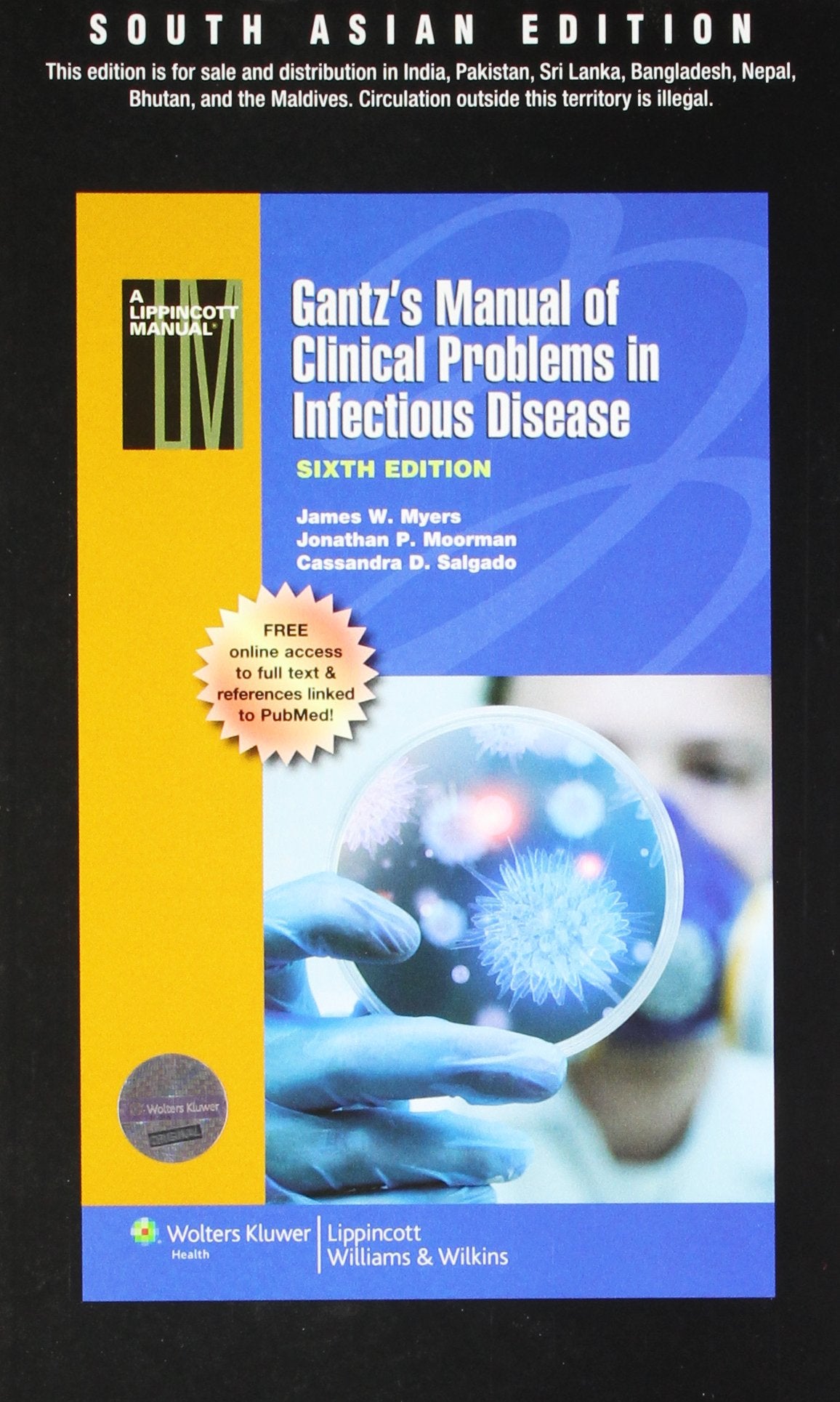 Gantz’s Manual of Clinical Problems in Infectious Disease, 6th South Asian ed