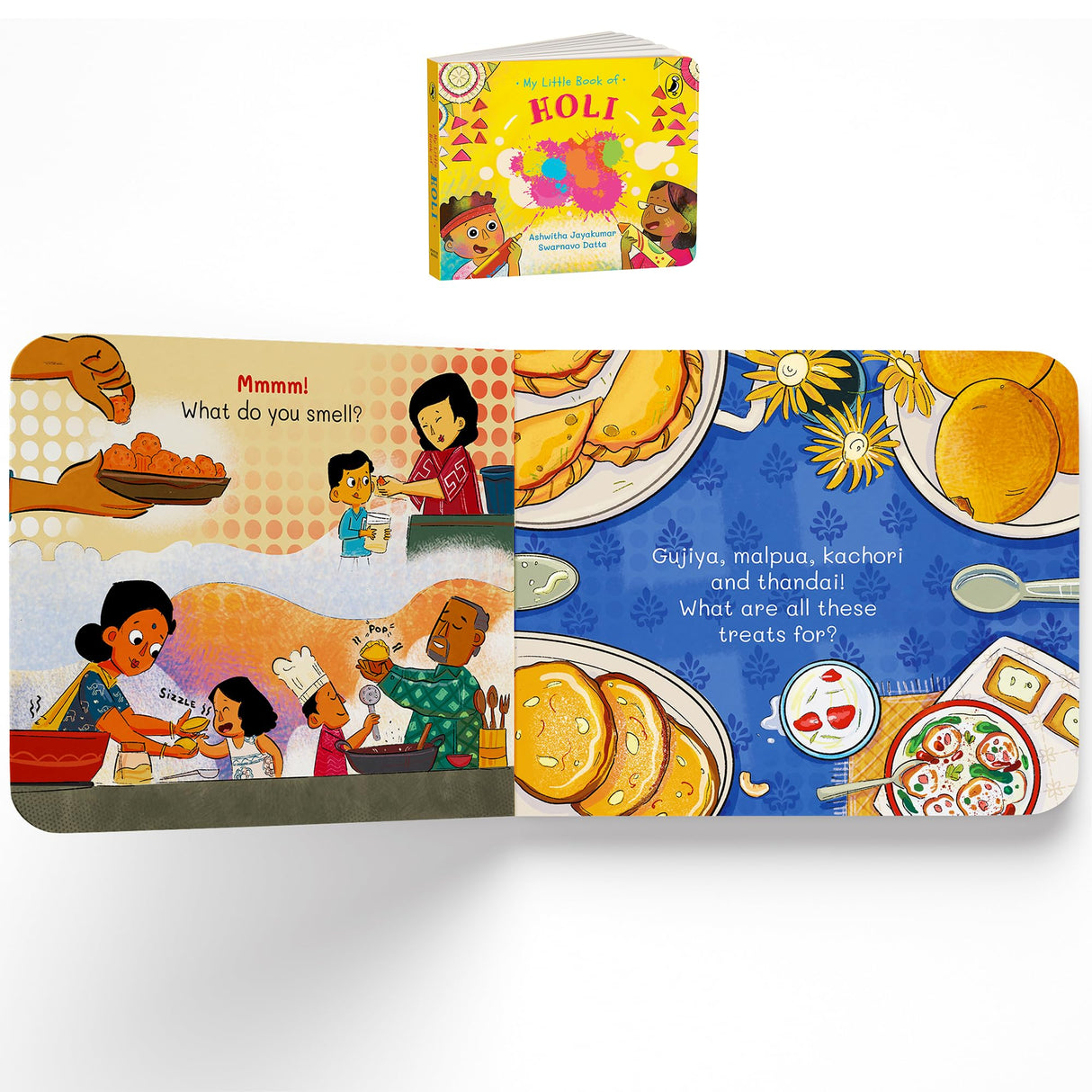 My Little Book of Festivals (Boxset) : Illustrated board books on the Indian festivals of Diwali, Holi and Navratri | Hindu mythology for kids age 3+ - Retail Maharaj