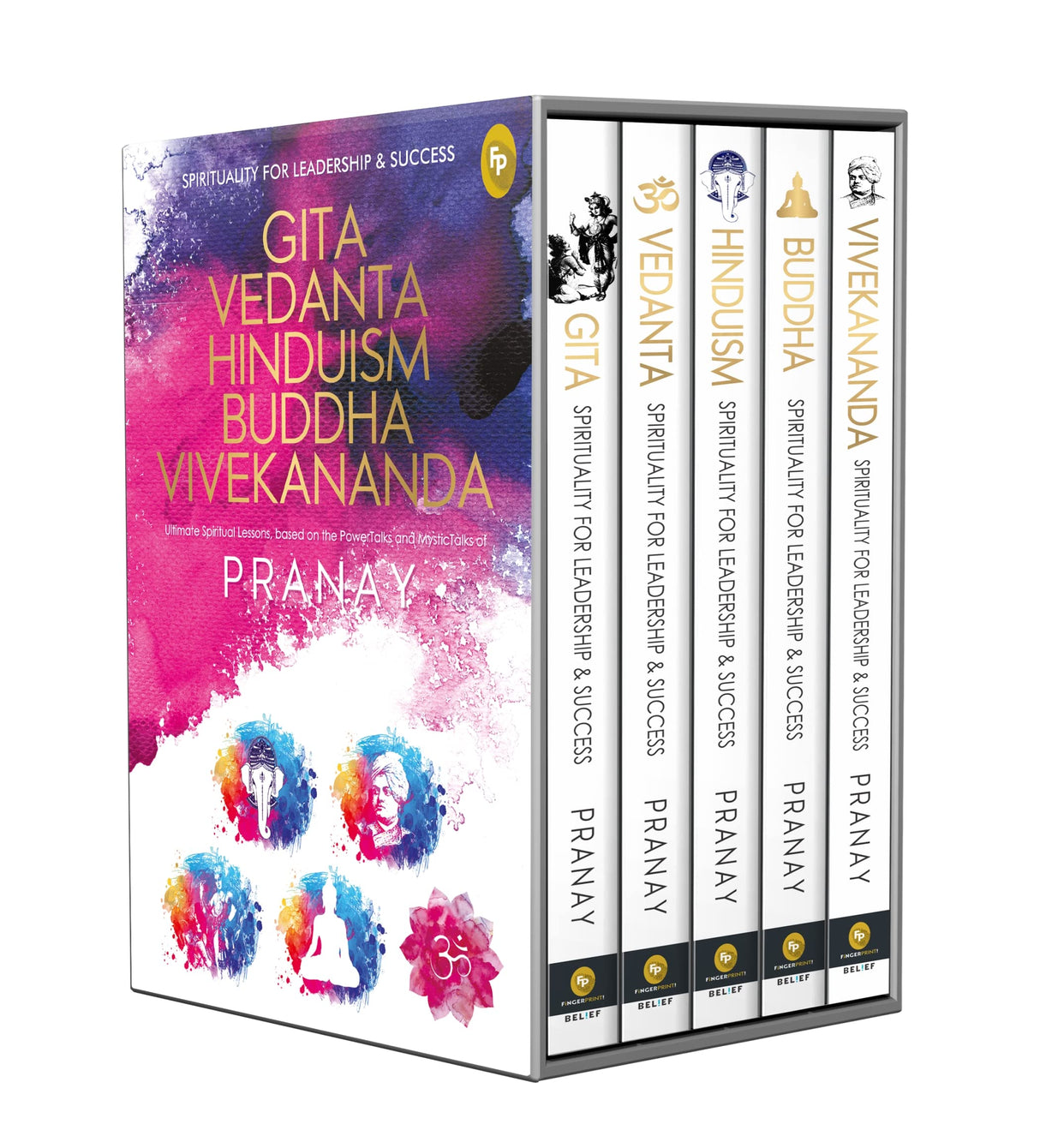 Spirituality For Leadership & Success (Box-Set of 5 Books): Gita, Vedanta, Hinduism, Buddha, Vivekananda - Retail Maharaj