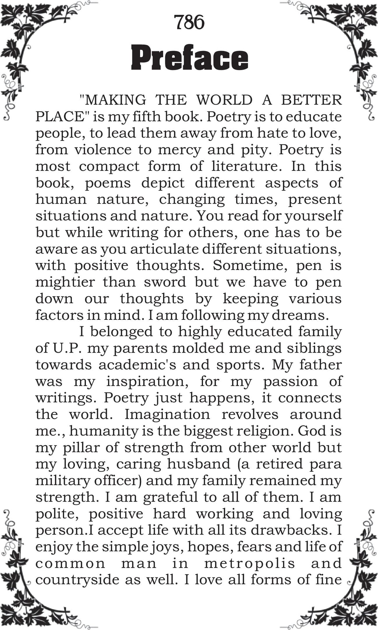 MAKING THE WORLD A BETTER PLACE