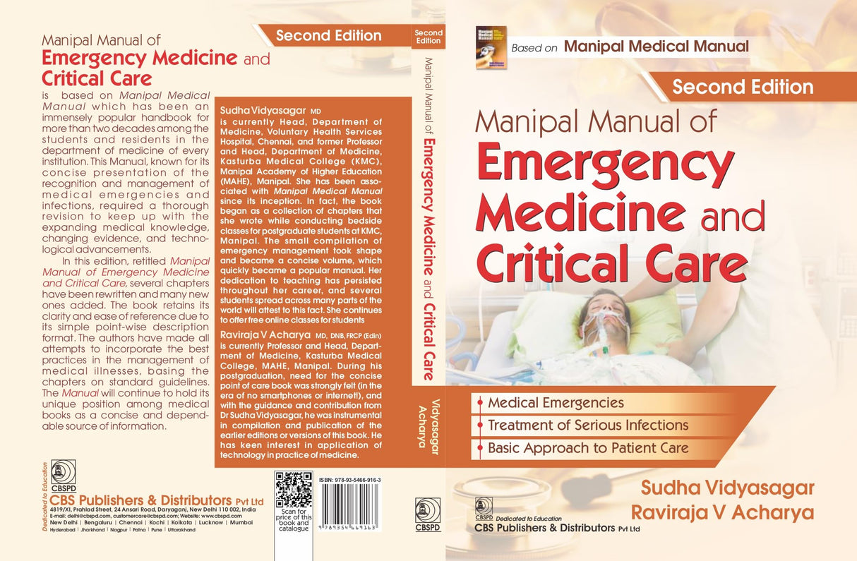 Manipal Manual Of Emergency Medicine And Critical Care 2Ed (Pb 2025)