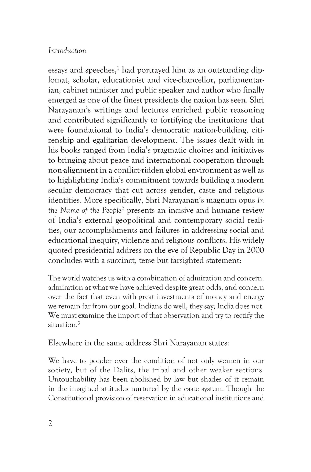 Nationhood, Social Justice and Unequal Transformations: Essays for K.R. Narayanan