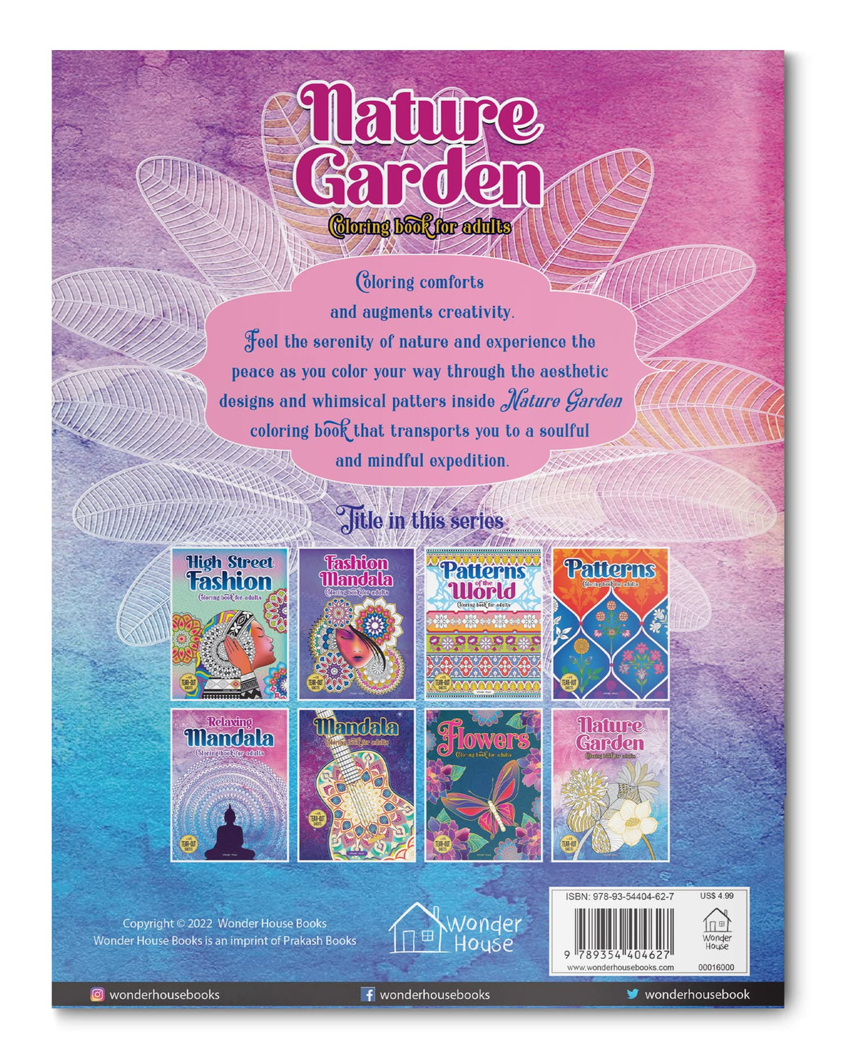 Nature Garden Coloring Book for Adults - Retail Maharaj