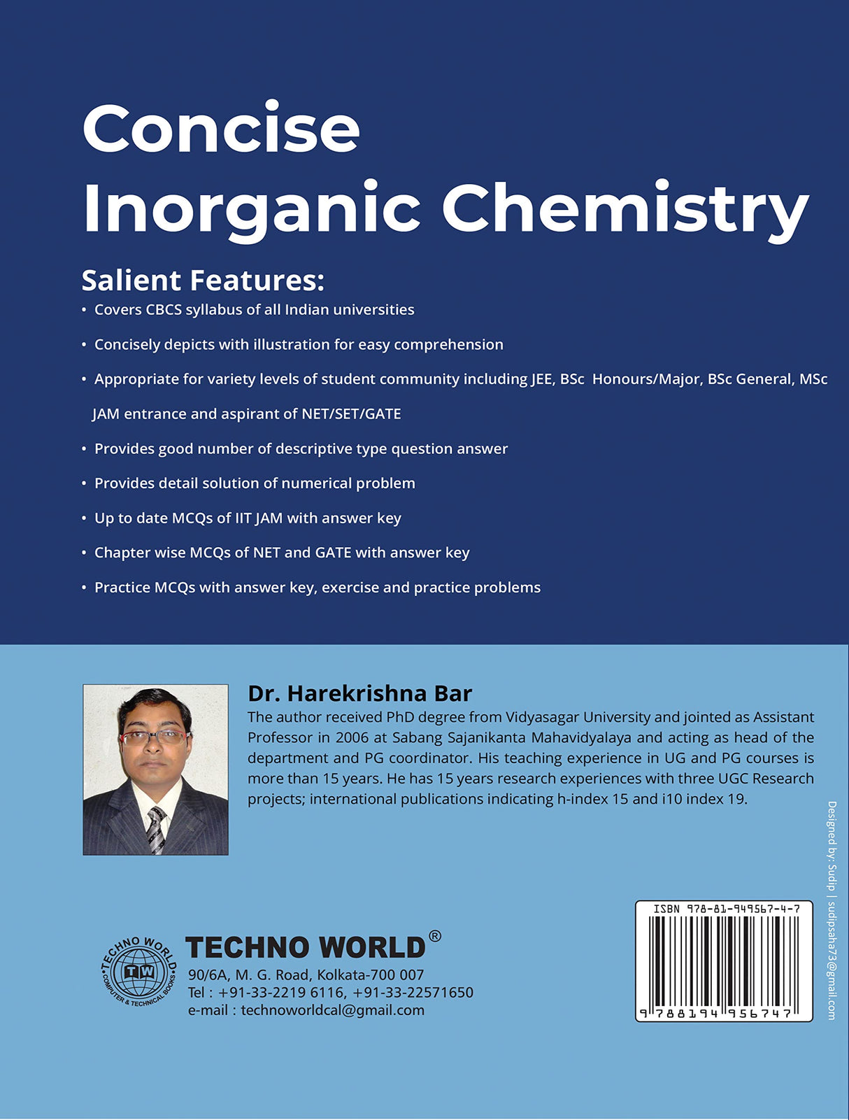 Concise Inorganic Chemistry /Harekrishna - Retail Maharaj