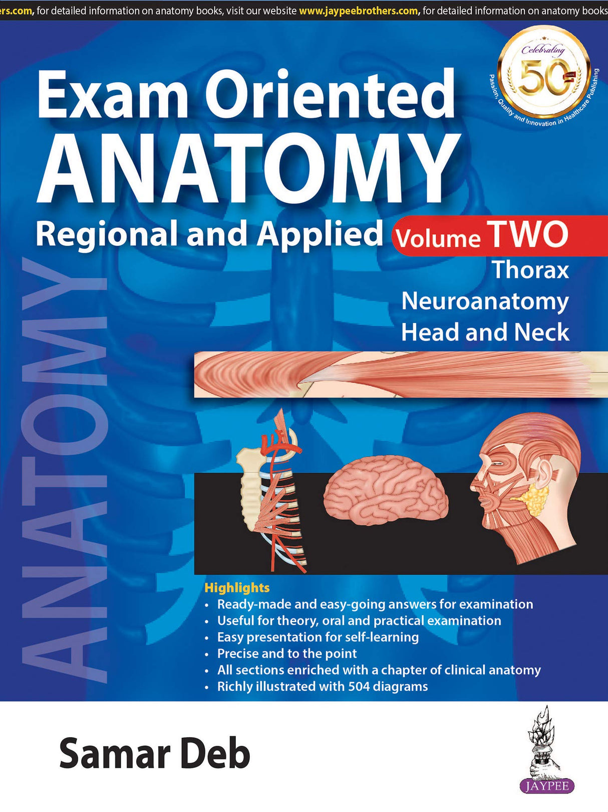 Exam Oriented Anatomy: Regional and Applied (Vol. 2)