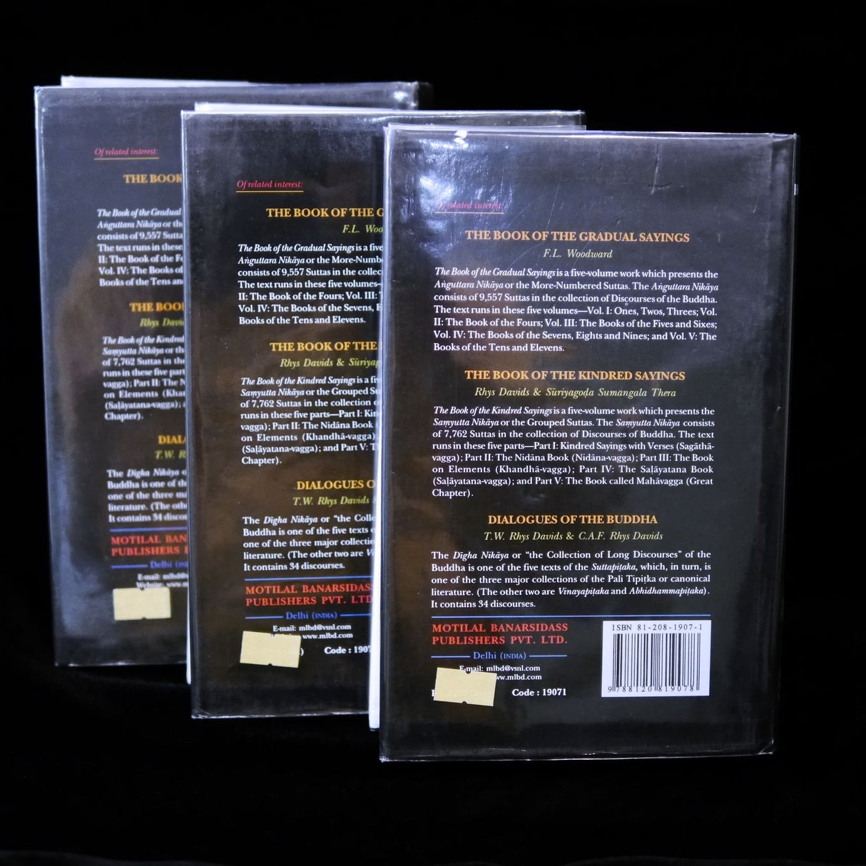 Collection of the Middle Length Sayings - Vol - 1,2&3: Nikaya Majjhima - Retail Maharaj