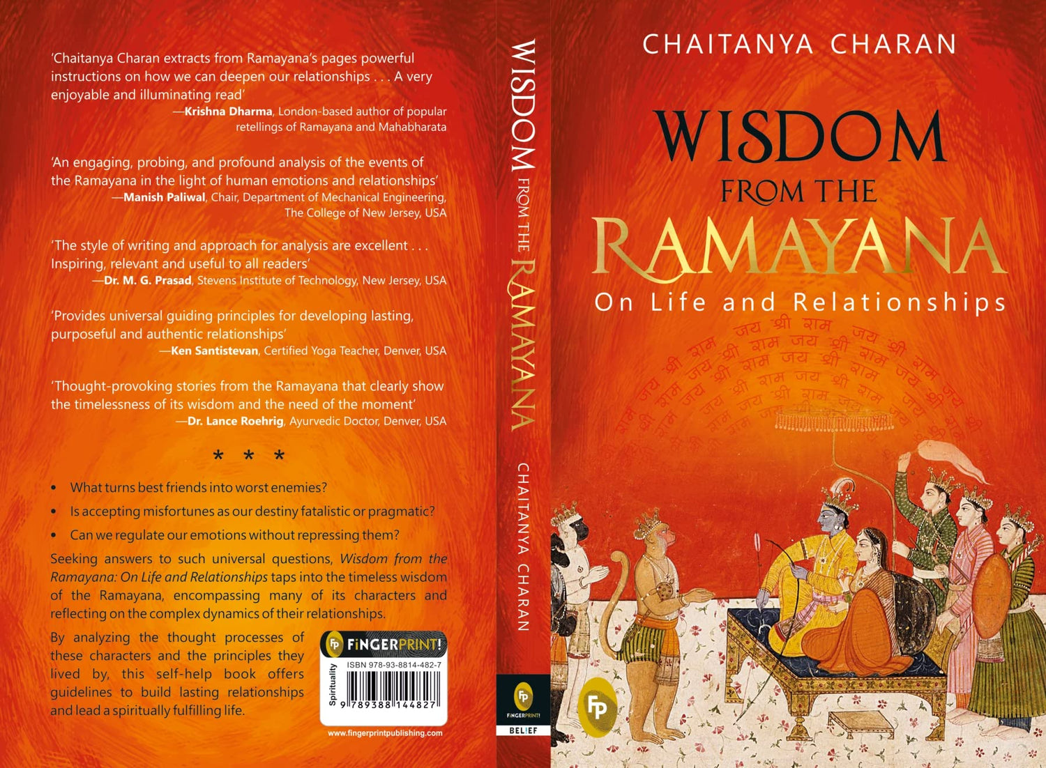 Wisdom From The Ramayana: On Life and Relationships by Chaitanya Charan - Powerful Spiritual Guidance for Personal Growth | Timeless Wisdom | Spiritual Insights | Ramayana | Philosophical Guidance | Ancient Indian Wisdom | Rich Tapestry of Indian Literatu - Retail Maharaj
