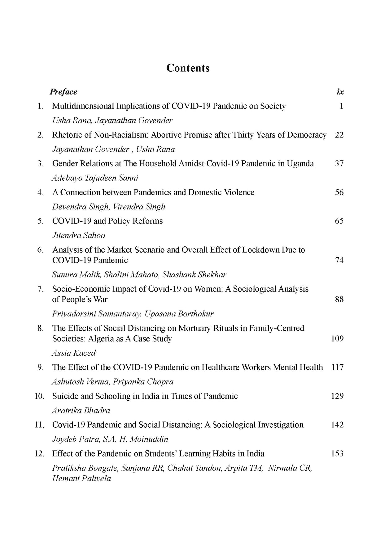 COVID-19 Pandemic: New Challenges and Strategies