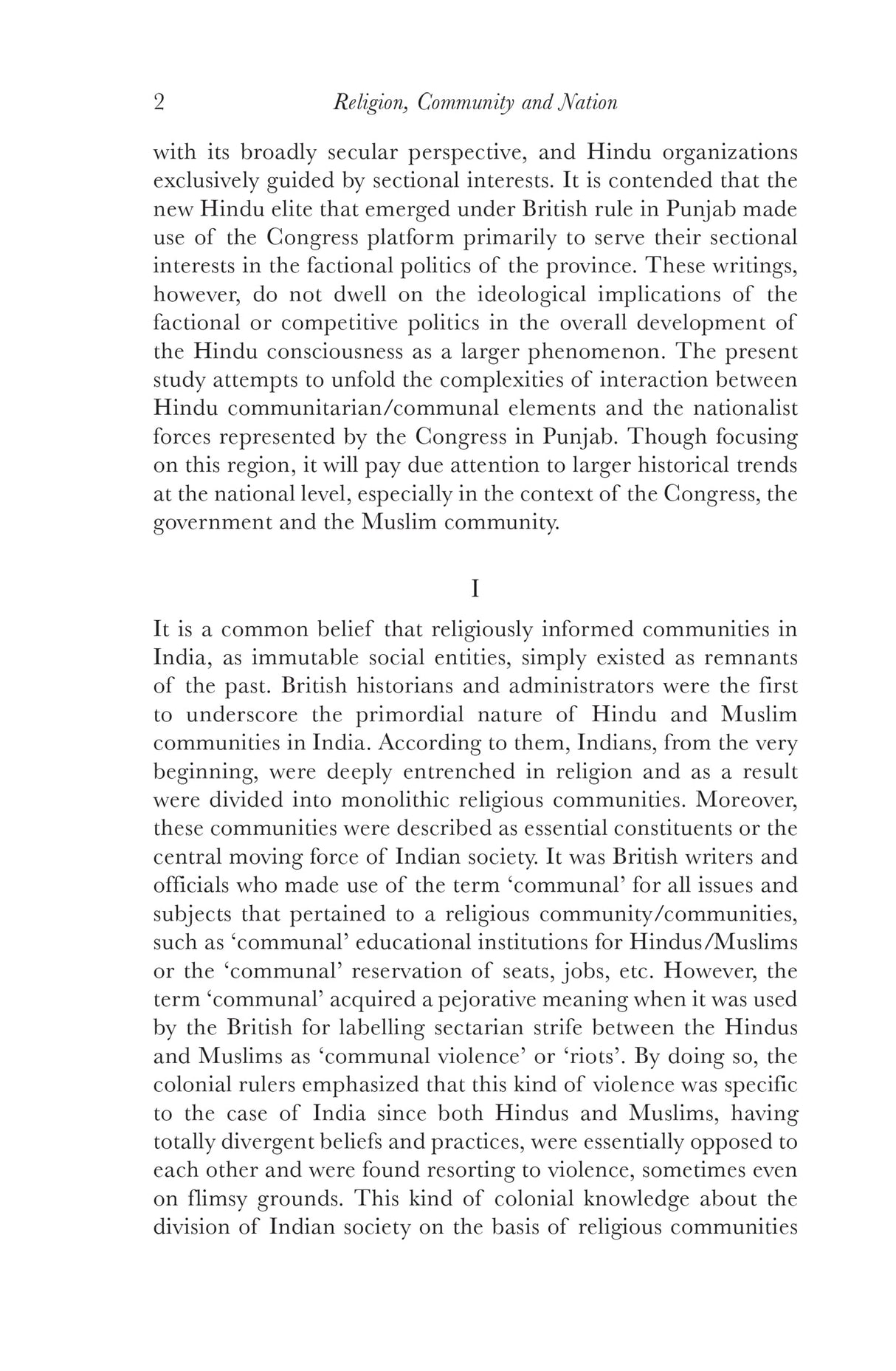Religion, Community and Nation: Hindu Consciousness and Nationalism in Colonial Punjab - Retail Maharaj