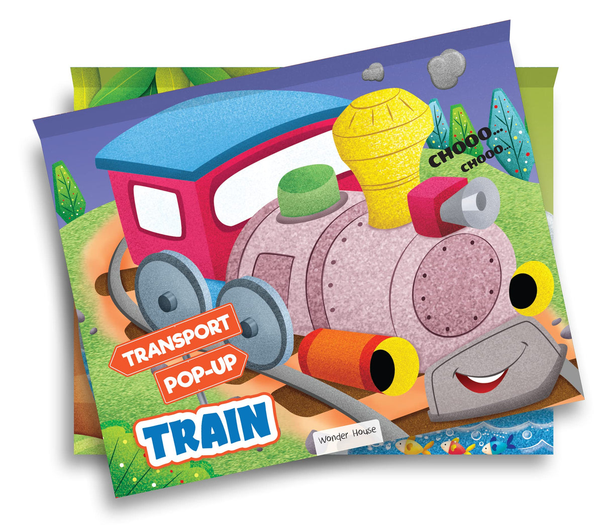 Pop-up Transport - Train - Gorgeously Illustrated Pop-up Book For Children - Learn About The World Of Trains and What All They Do - Retail Maharaj