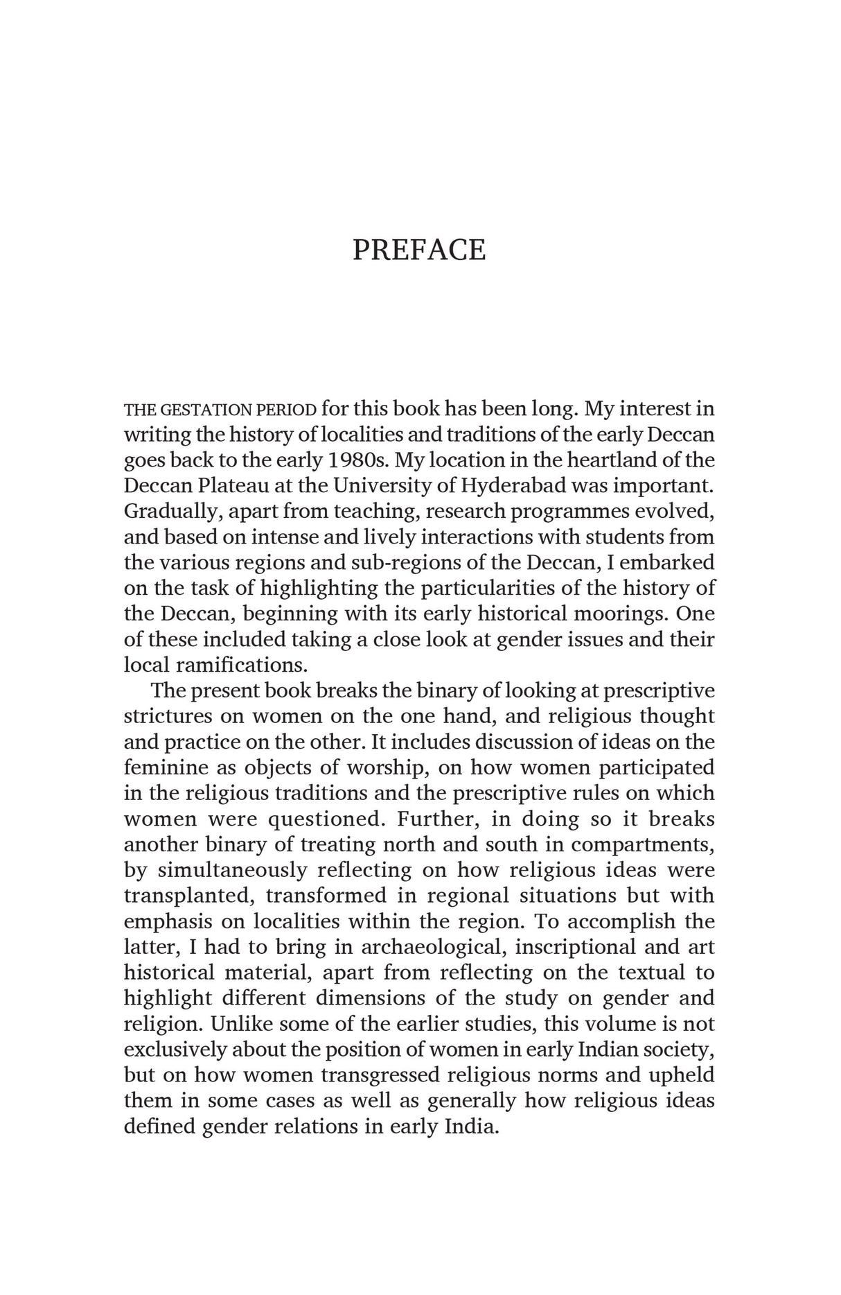 Gender, Religion and Local History: The Early Deccan
