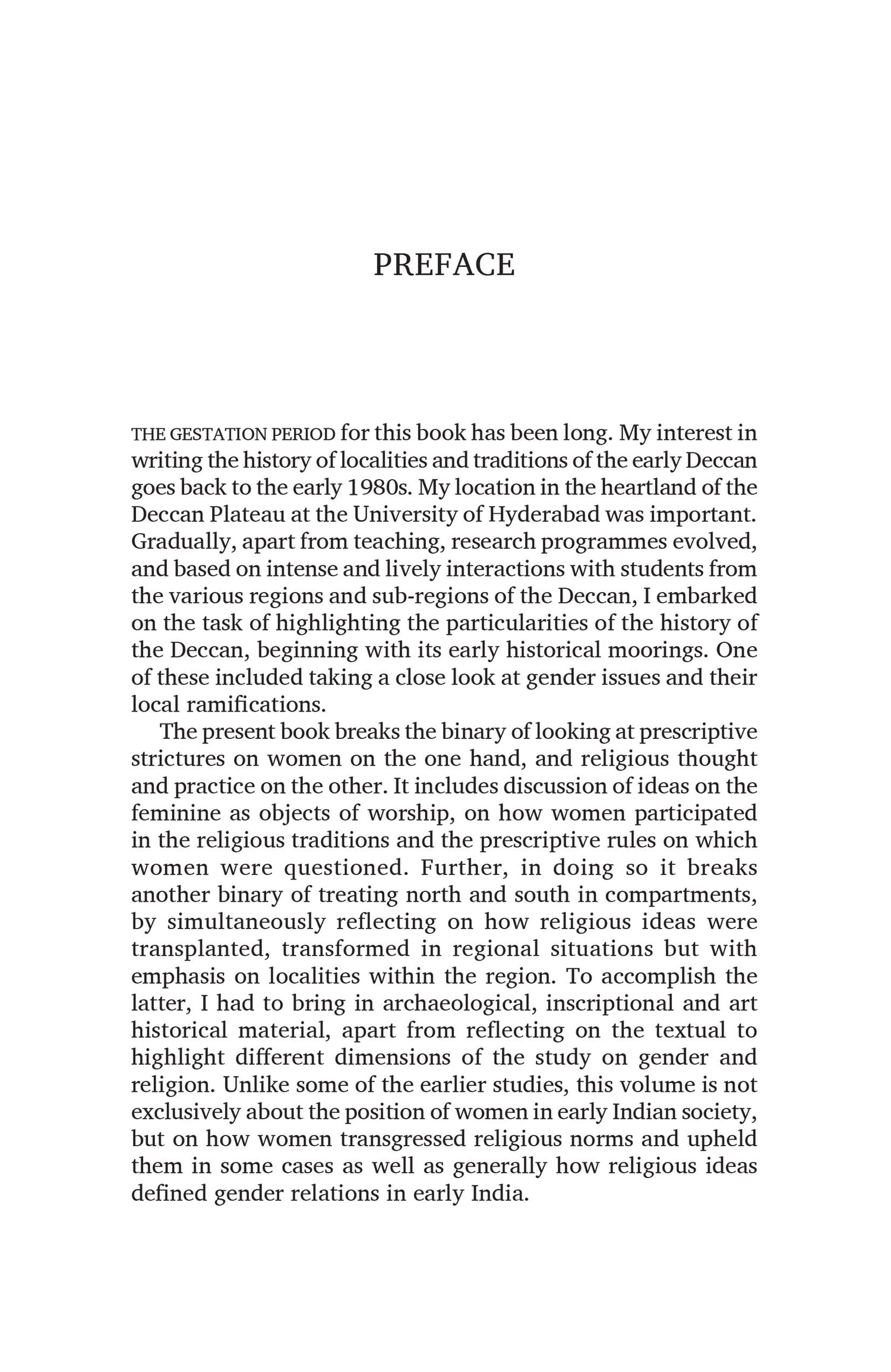 Gender, Religion and Local History: The Early Deccan
