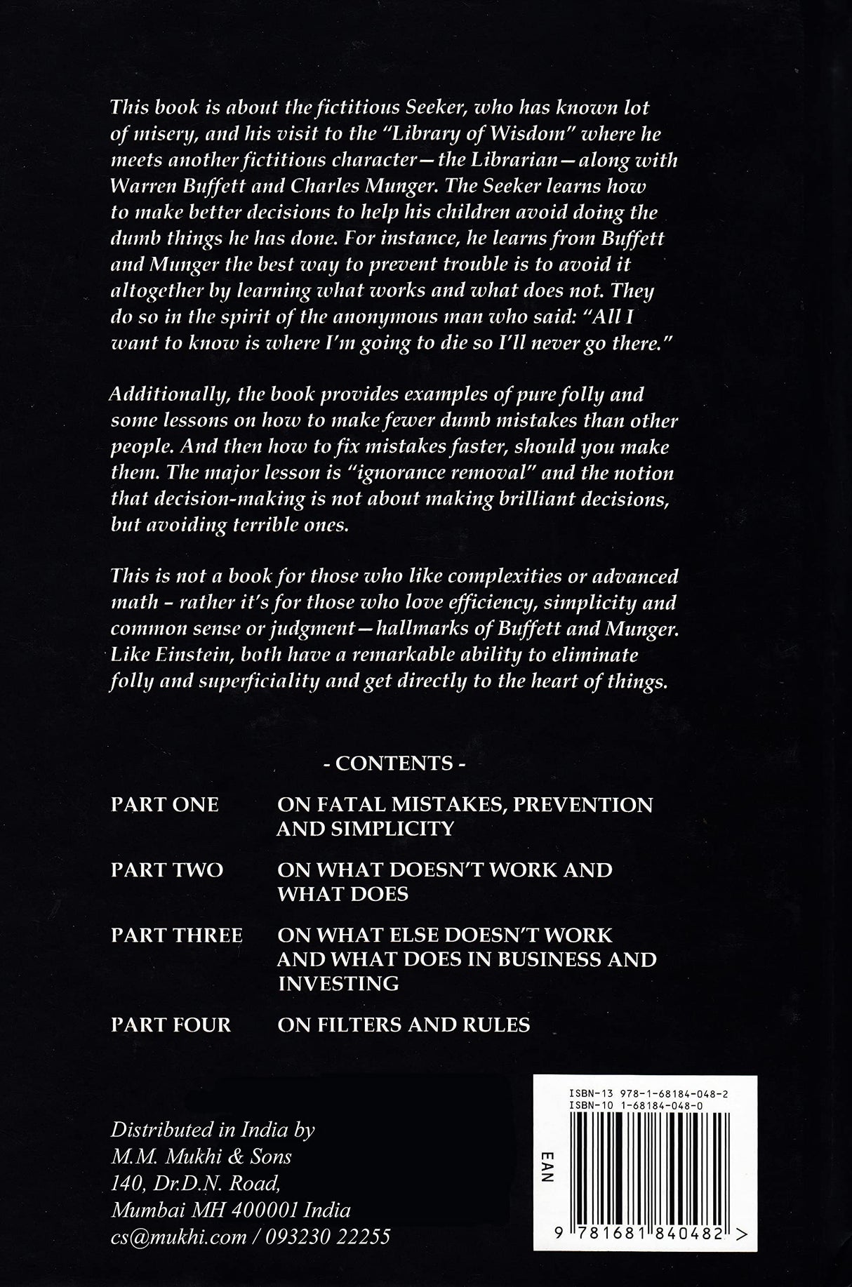 All I Want To Know Is Where I'm Going To Die So I'll Never Go There: Buffett & Munger - A Study in Simplicity and Uncommon, Common Sense - Retail Maharaj