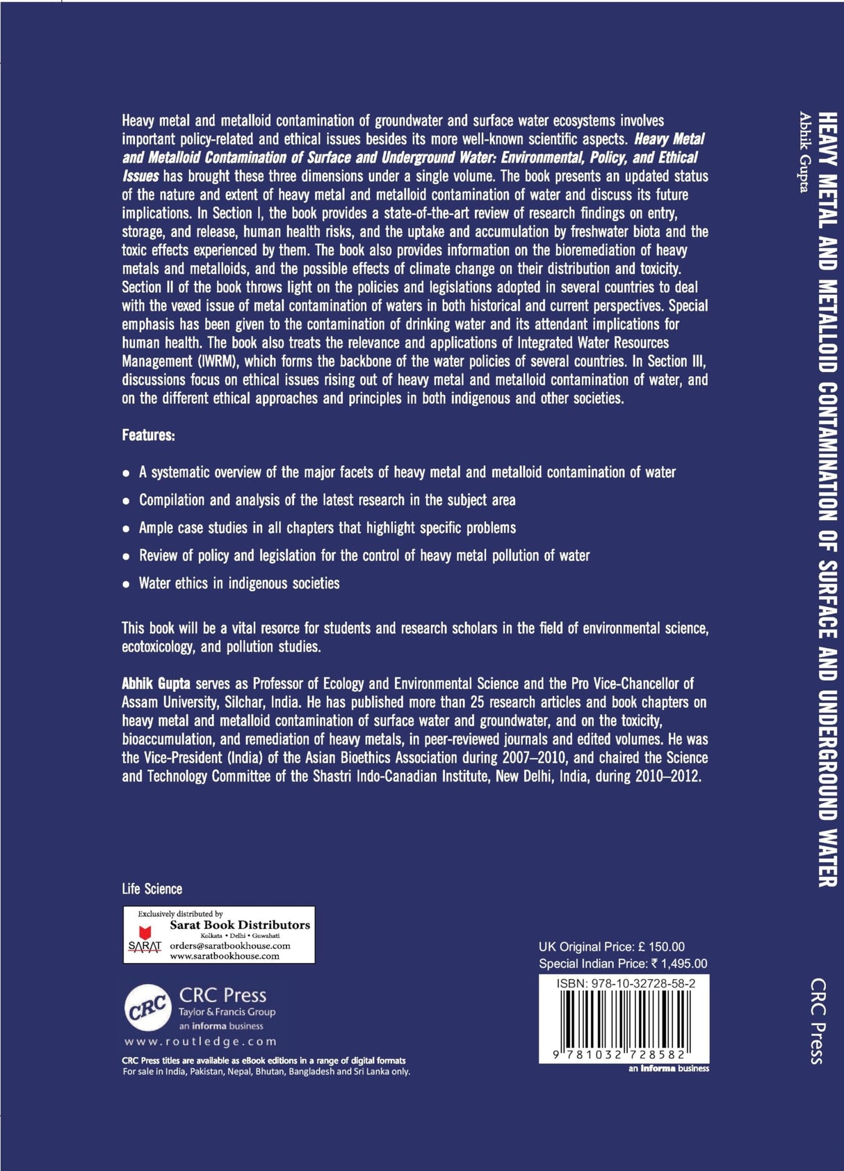 Heavy Metal and Metalloid Contamination of Surface and Underground Water - Retail Maharaj