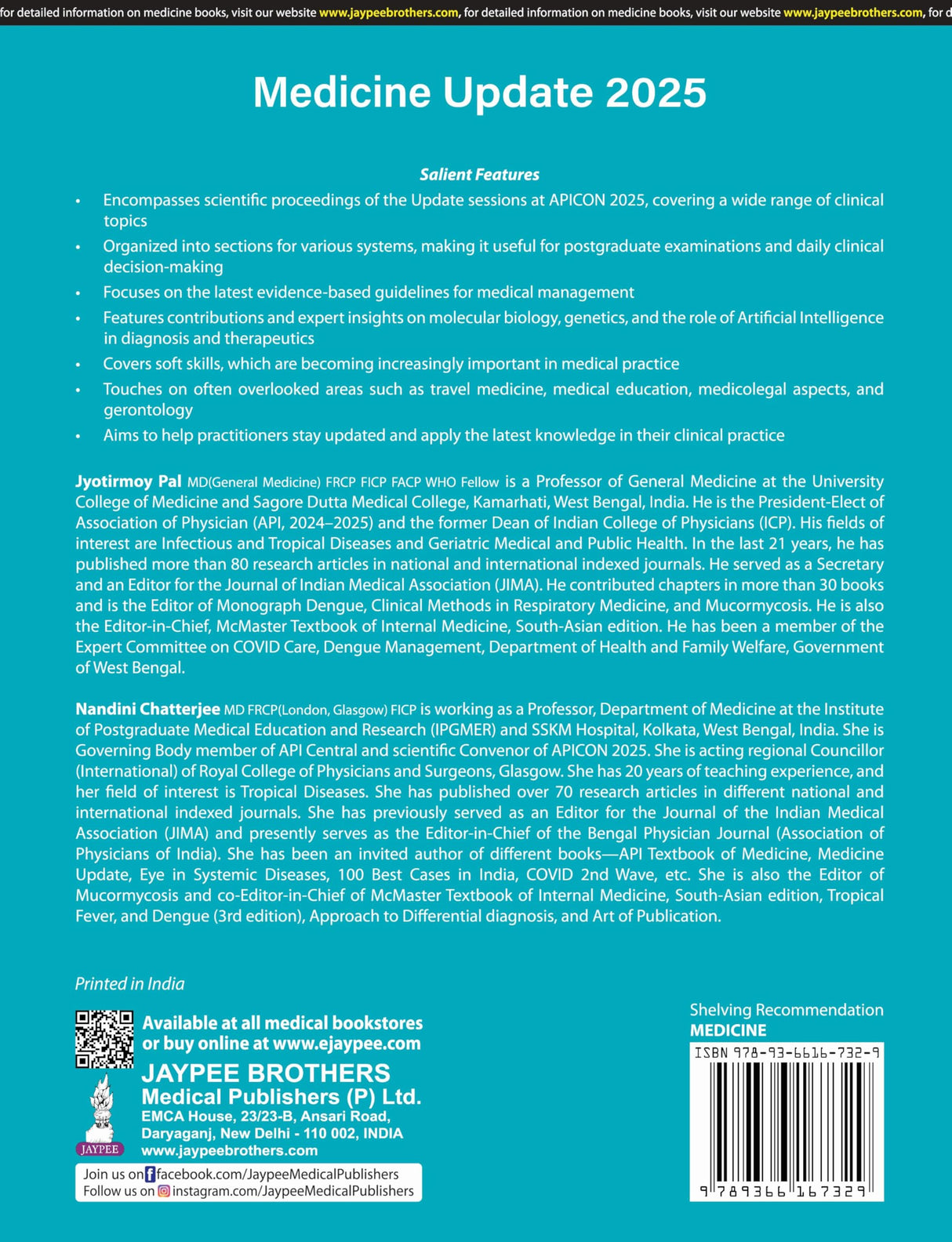 MEDICINE UPDATE (2VOLS)+PROGRESS IN MEDICINE 2025+CLINICAL COMPENDIUM 2025