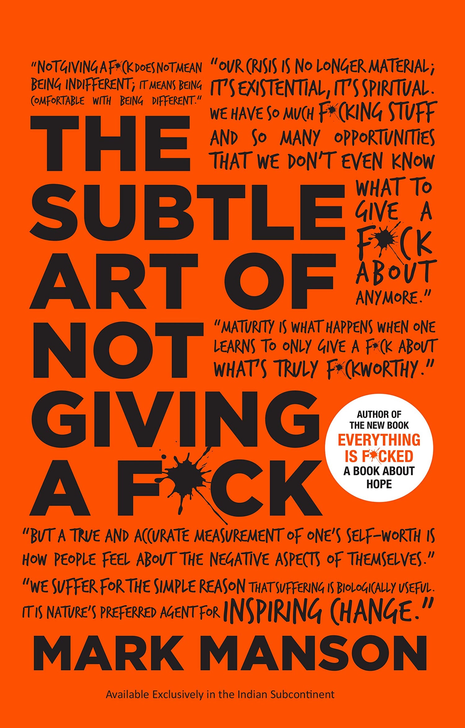 The Subtle Art of Not Giving a F*ck (Gift Edition) : A Counterintuitive Approach to Living a Good Life - Retail Maharaj