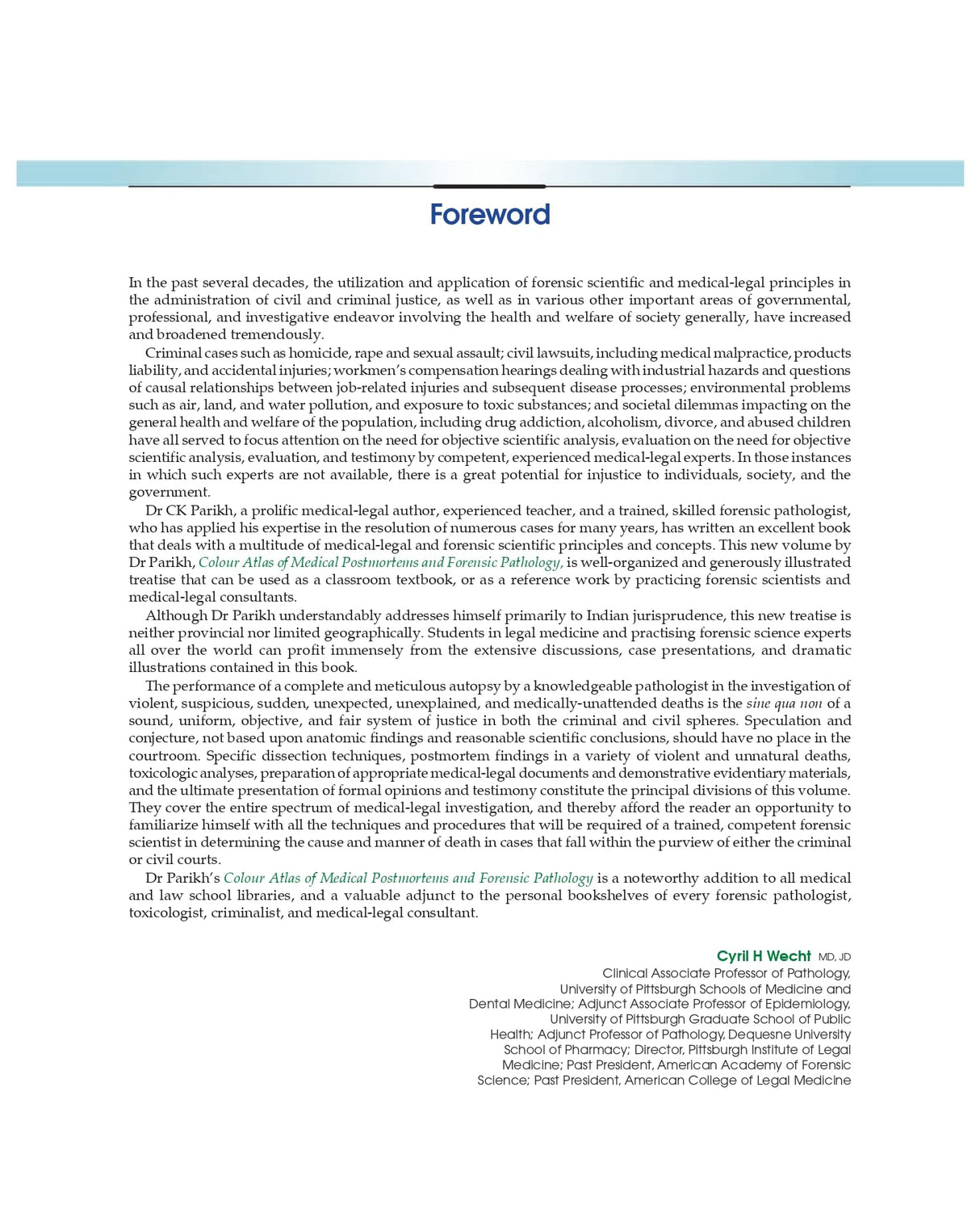 Parikh’s Colour Atlas of Medicolegal Postmortems and Forensic Pathology, 4/e Guidelines for Crime Investigation (HB 2025 )