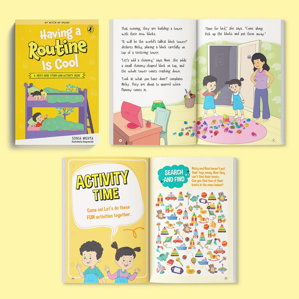 My Book of Values: Box Set 3 | A Set of 6 Exciting Story cum Activity Books | Illustrated Storybooks on Values and Good Behaviour | Patience, Inclusivity, Fairness, Responsibility, Kindness, Routine | Ages 5 + - Retail Maharaj