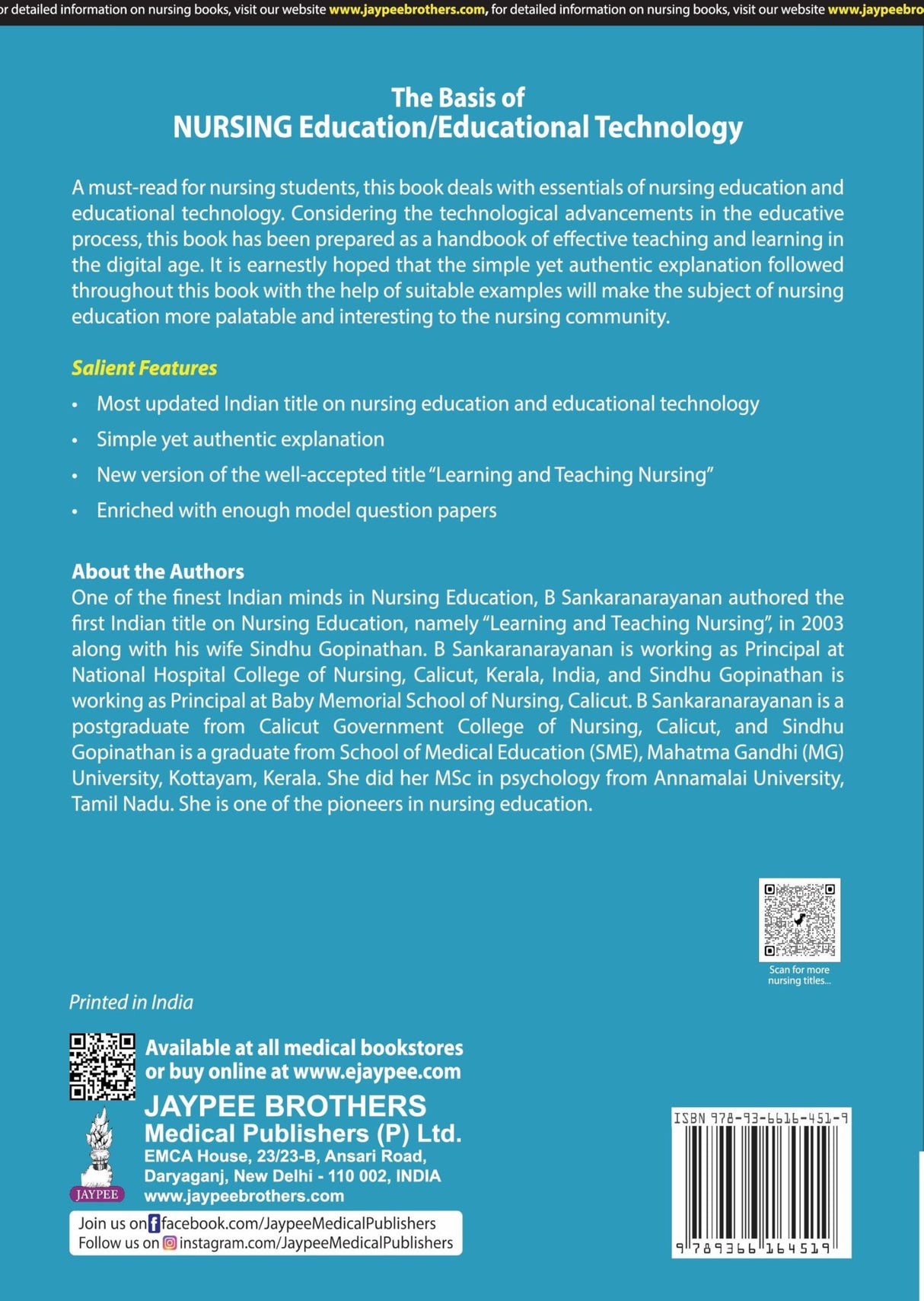 THE BASIS OF NURSING EDUCATION/EDUCATIONAL TECHNOLOGY (SEMESTER V)