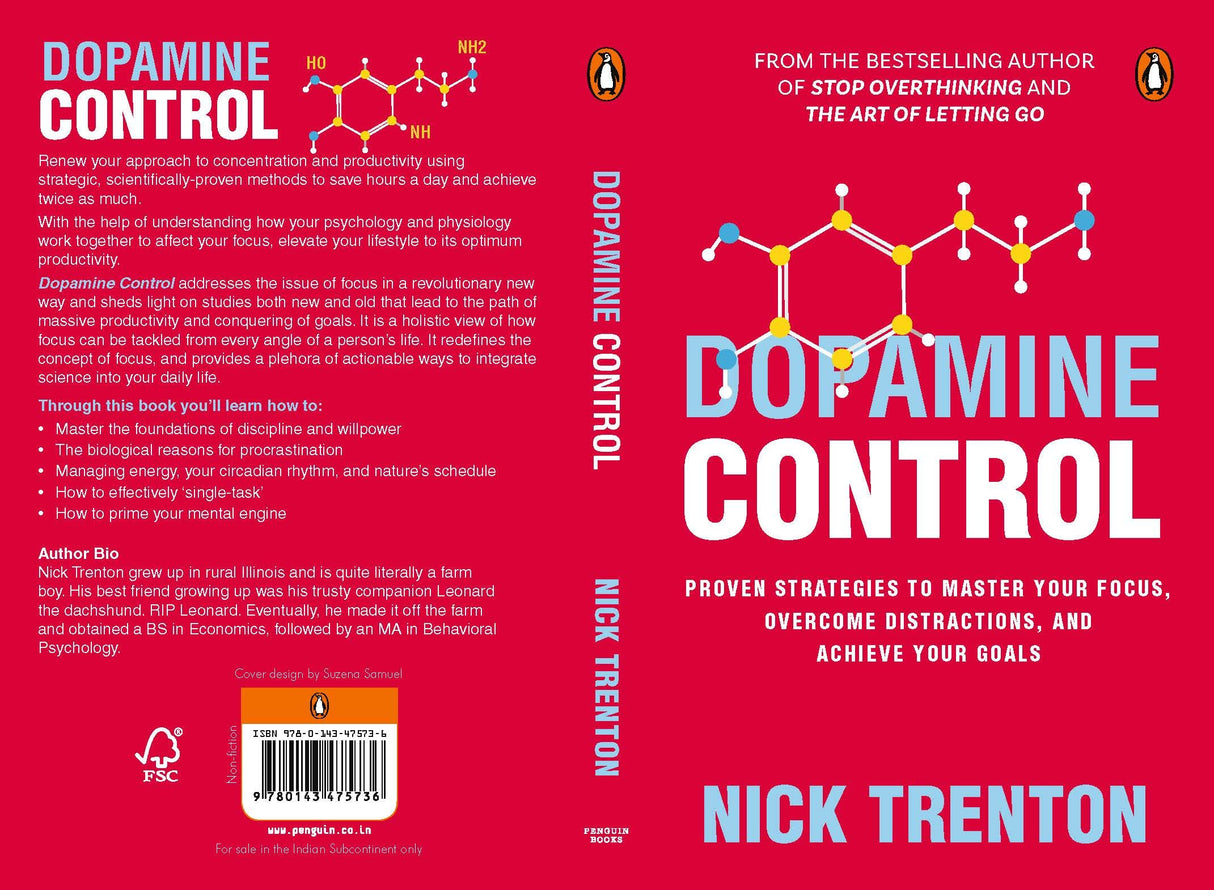 Dopamine Control by Nick Trenton: Dopamine Detox Strategies to Master Focus, Overcome Distractions, Reduce Stress, and Improve Productivity - Retail Maharaj