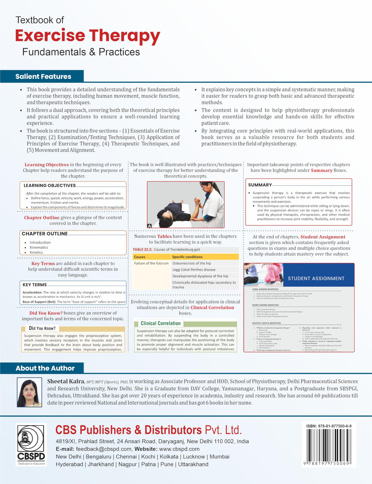 Textbook of Exercise Therapy-Fundamentals and Practices Pb- 2025 , ISBN - 9788197750069