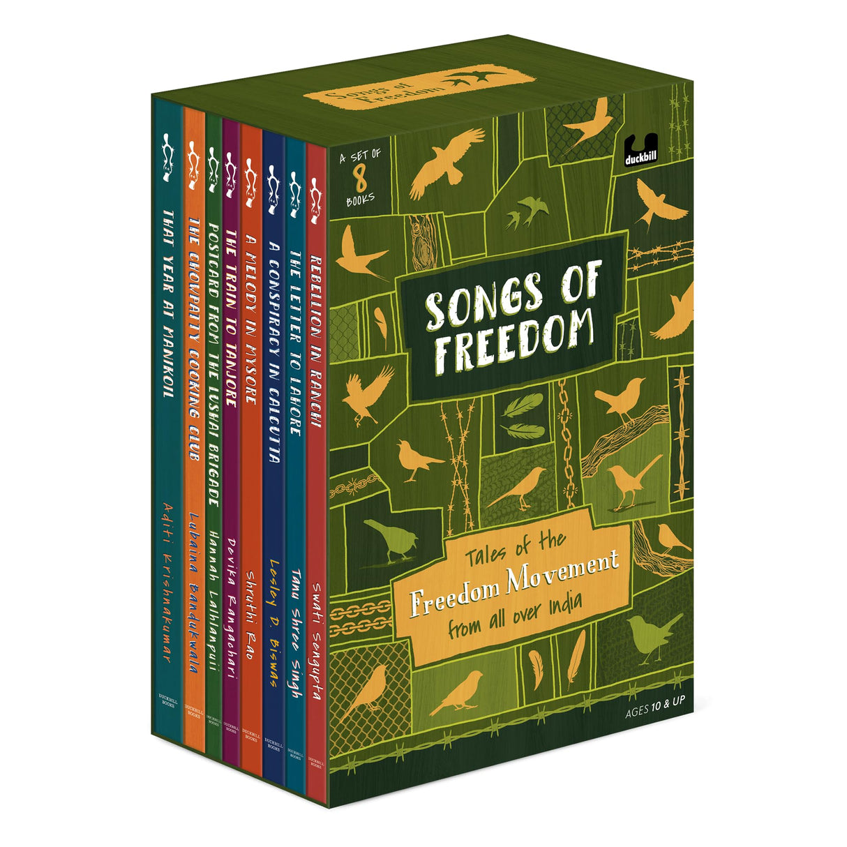 Songs of Freedom: Tales of the Independence Movement from All Over India: Boxset with 8 books by bestselling authors | Middle Grade Historical Fiction | Ages 10+ - Retail Maharaj