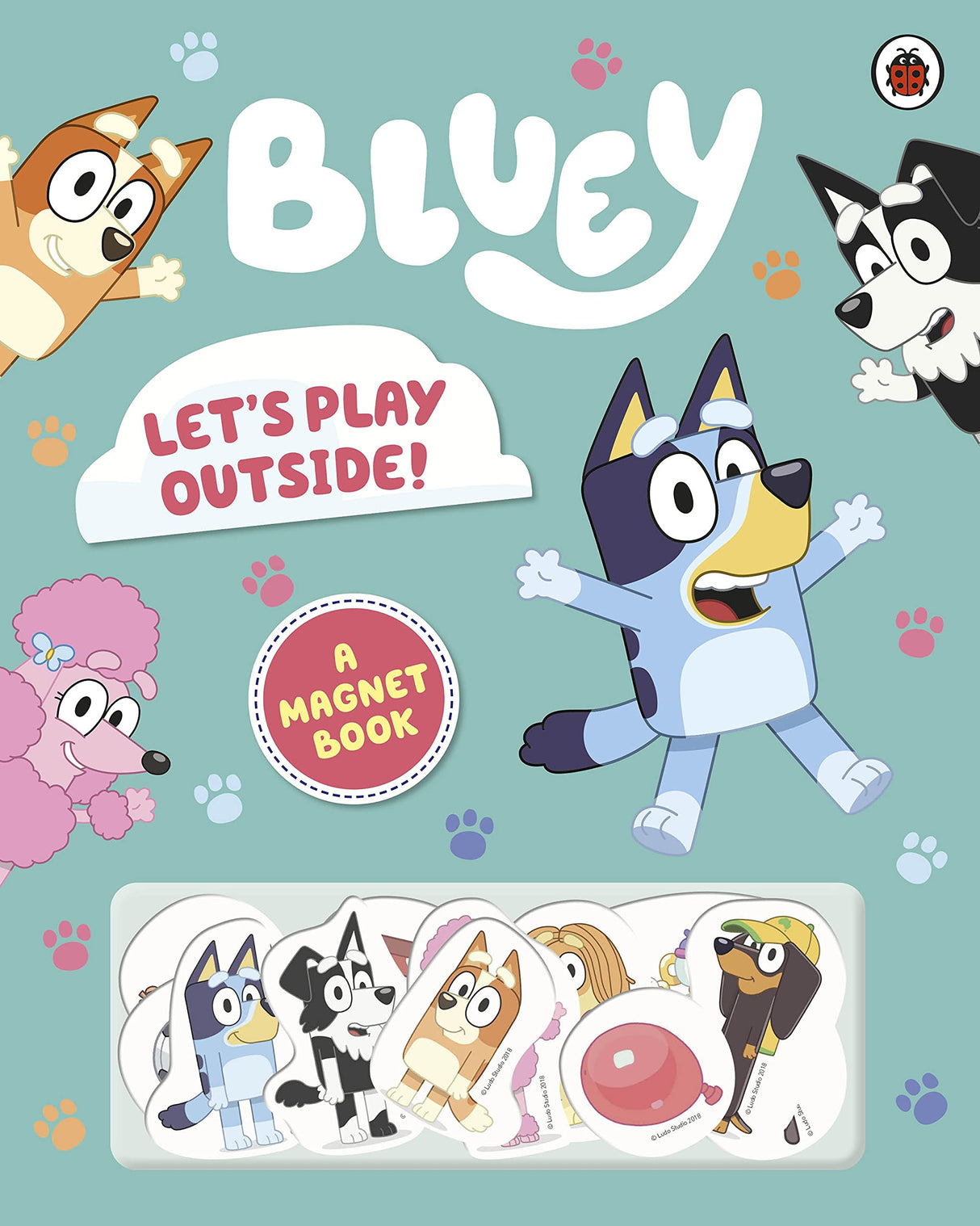 Bluey: Let's Play Outside!: Magnet Book - Retail Maharaj
