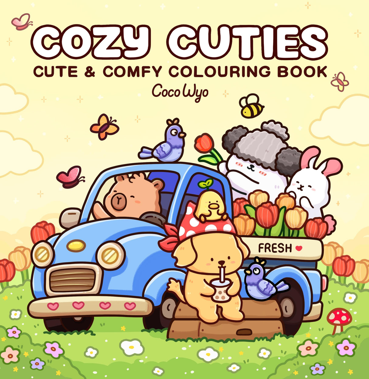 Cozy Cuties: A Cute and Comfy Colouring Book for All Ages (Coco Wyo) - Retail Maharaj