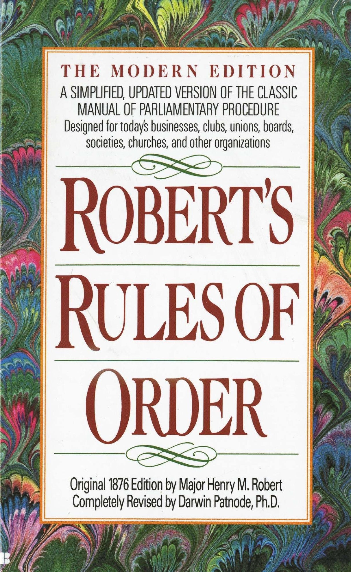 Robert's Rules of Order: A Simplified, Updated Version of the Classic Manual of Parliamentary Procedure - Retail Maharaj