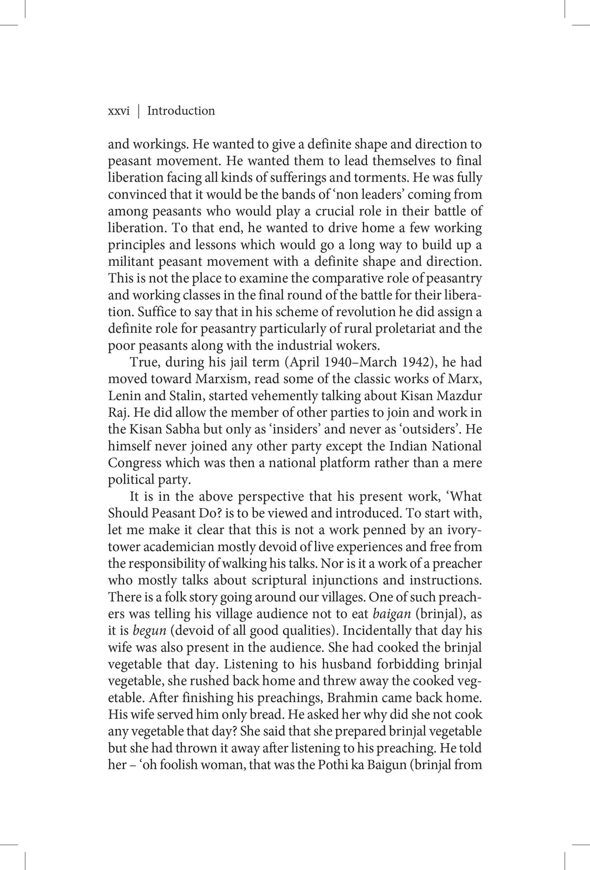 Primus Books-Selected Works of Swami Sahajanand Saraswati: What Should Peasants Do? -Vol II - Retail Maharaj