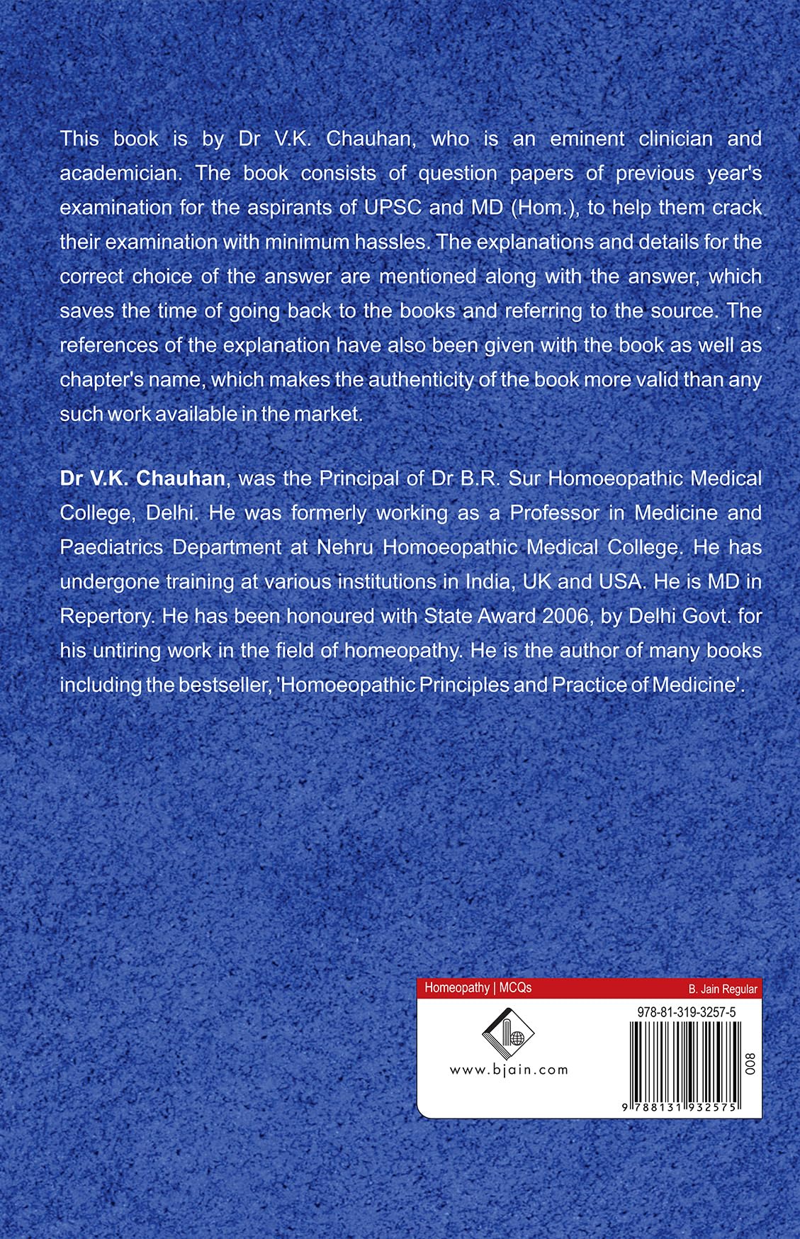 Solved Multiple Choice Questions Upsc & M.D. Entrance Examination ( Homeopathy)- Part 2 - Retail Maharaj